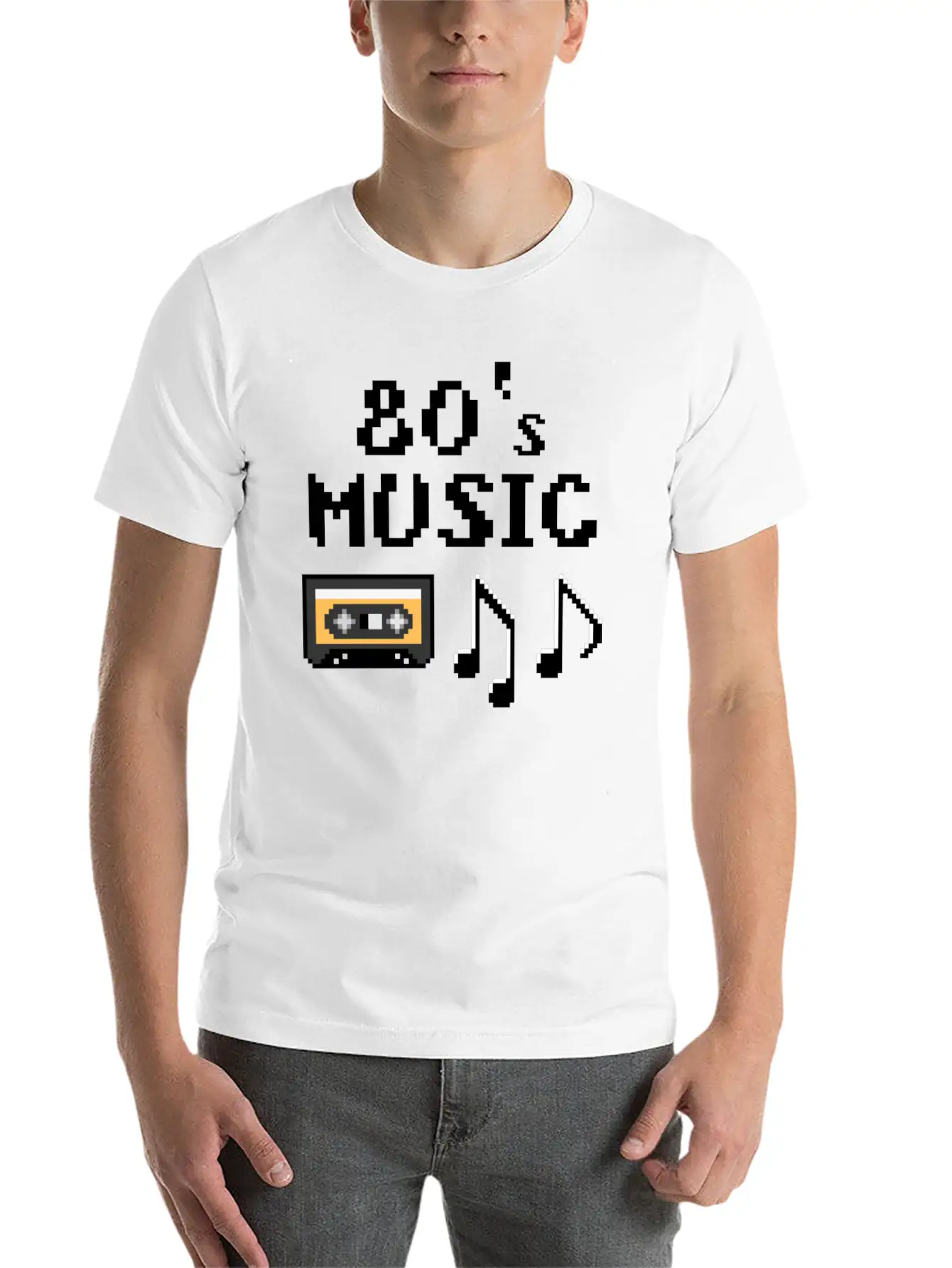 80s Music Breathable Soft Cotton T-Shirt – Timeless Casual Look