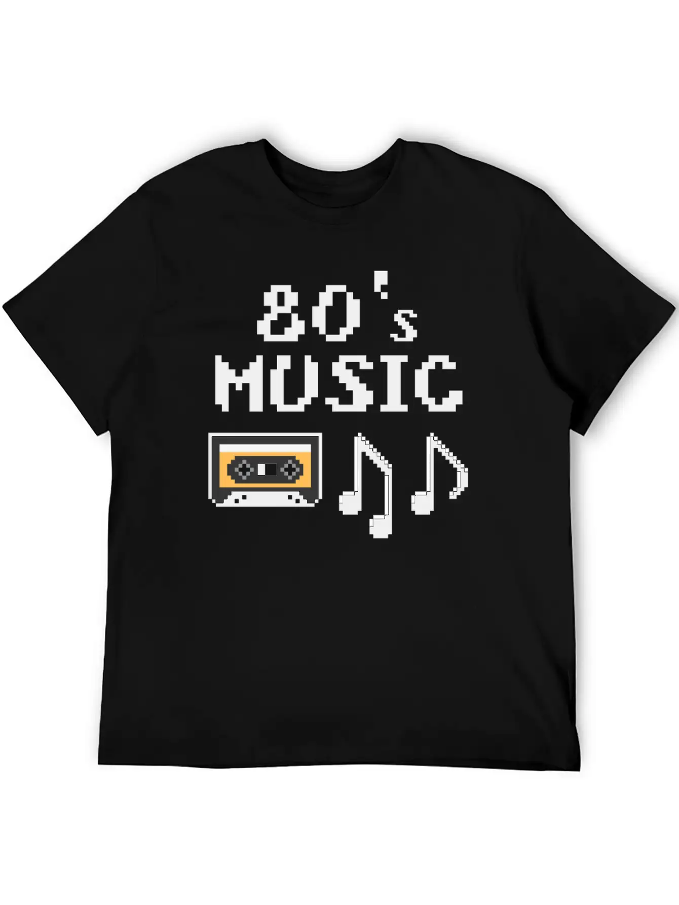 80s Music Breathable Soft Cotton T-Shirt – Timeless Casual Look