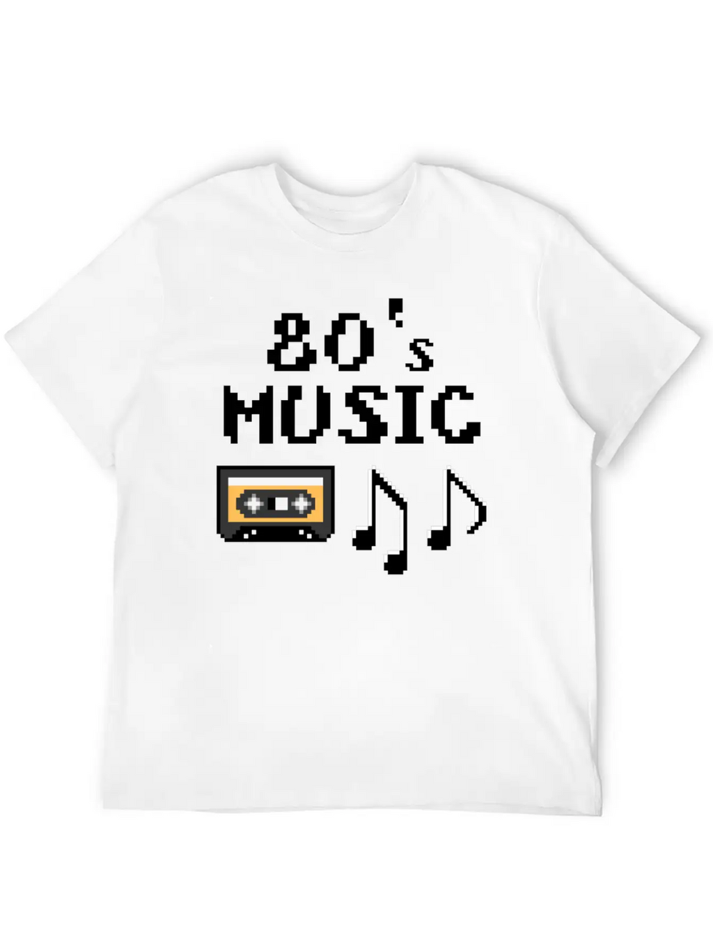 80s Music Breathable Soft Cotton T-Shirt – Timeless Casual Look