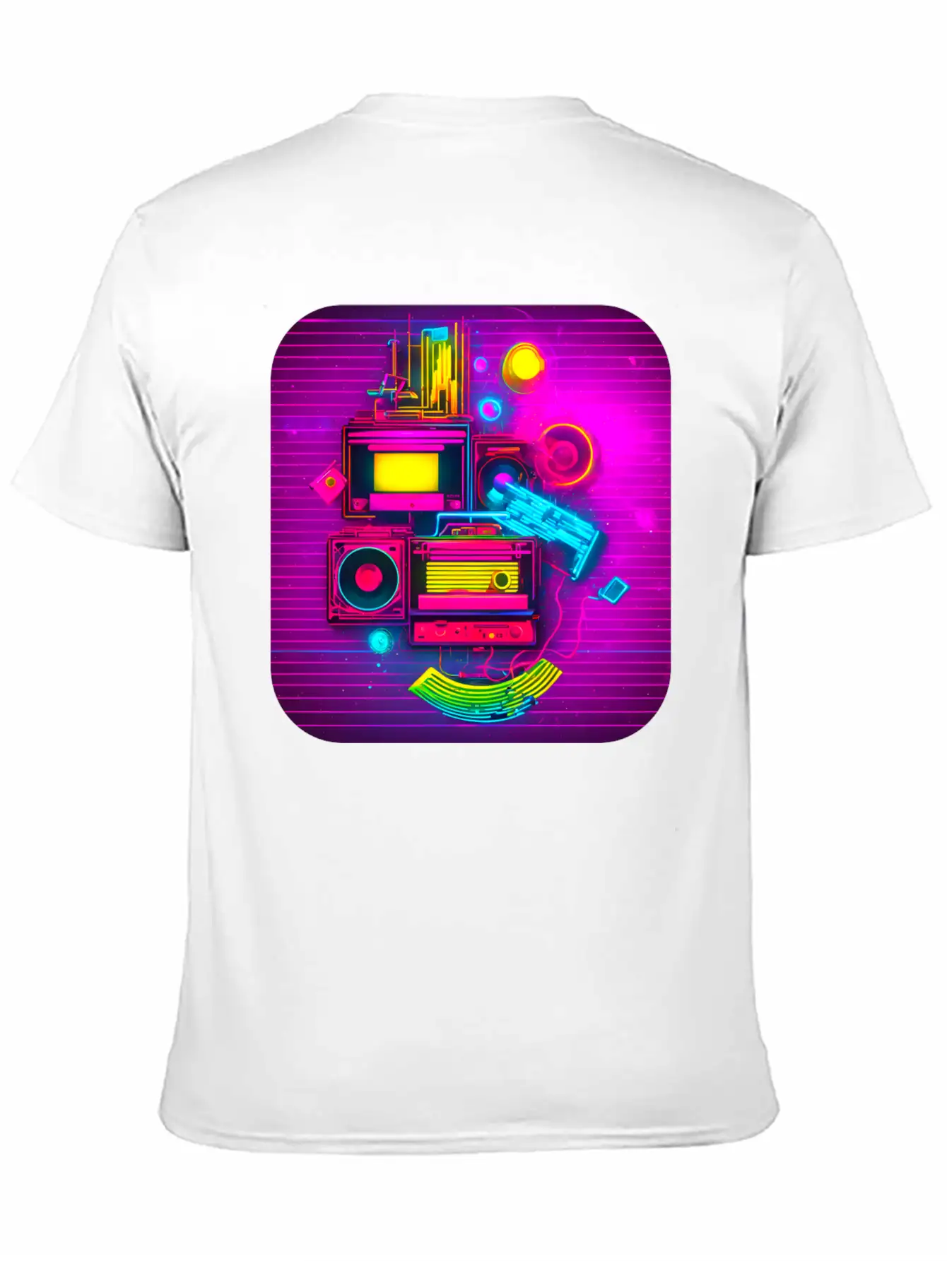 80s Retro Vintage Party Radio Stylish Everyday T-Shirt – Unisex Basic Cotton Tee