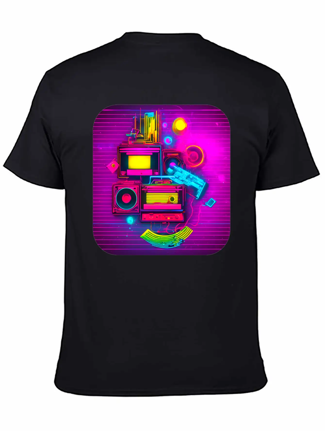 80s Retro Vintage Party Radio Stylish Everyday T-Shirt – Unisex Basic Cotton Tee