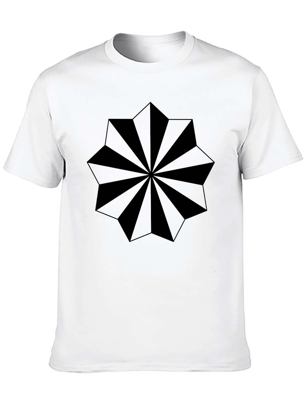 Geometric Starburst Graphic T-Shirt