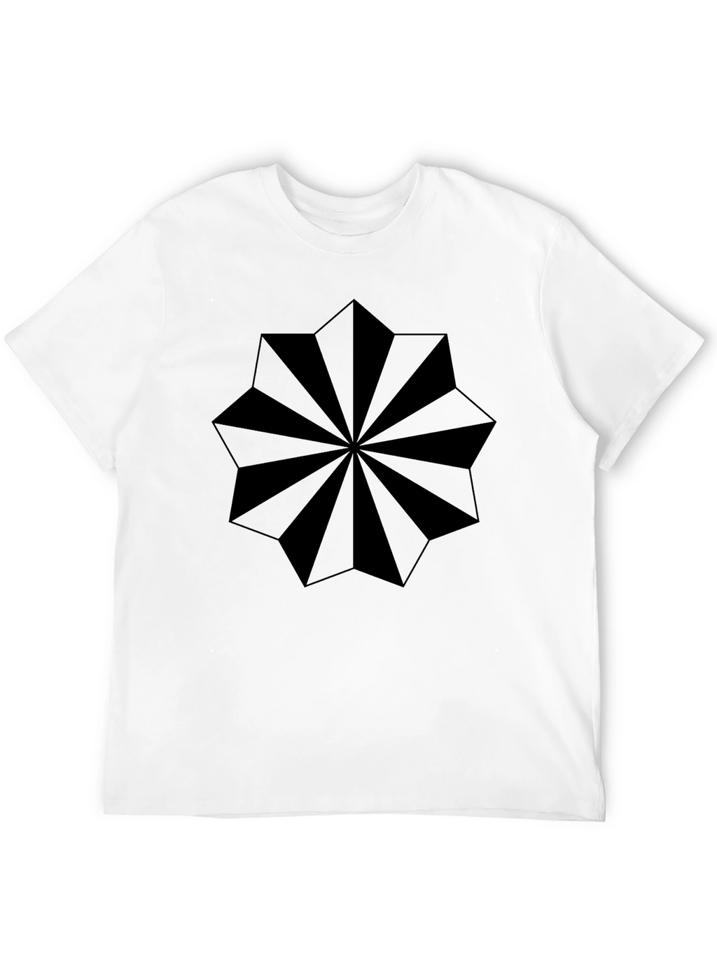 Geometric Starburst Graphic T-Shirt