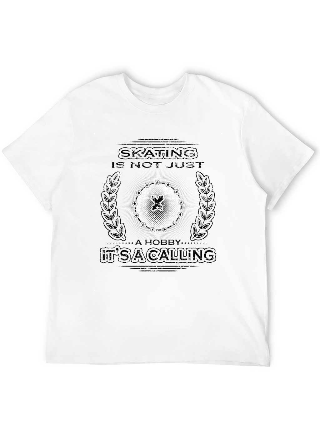 Skating Calling Graphic Tee - Black