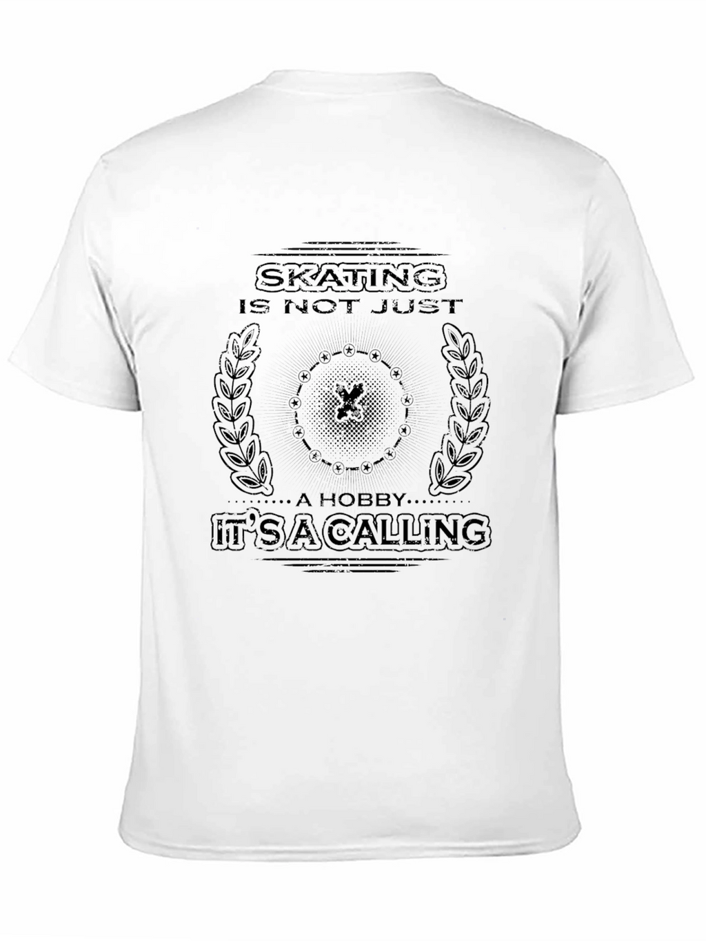 Skating Calling Graphic Tee - Black
