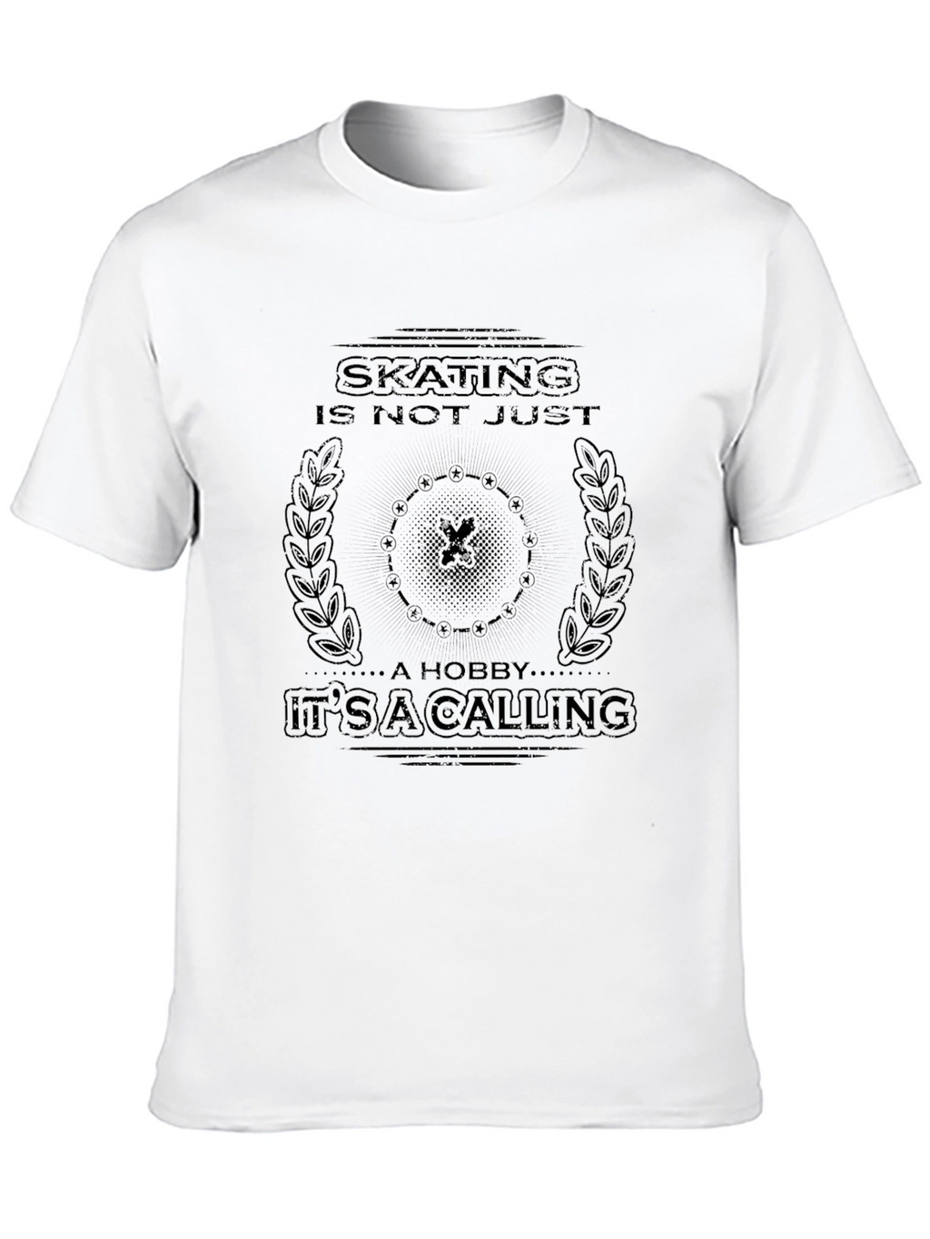 Skating Calling Graphic Tee - Black