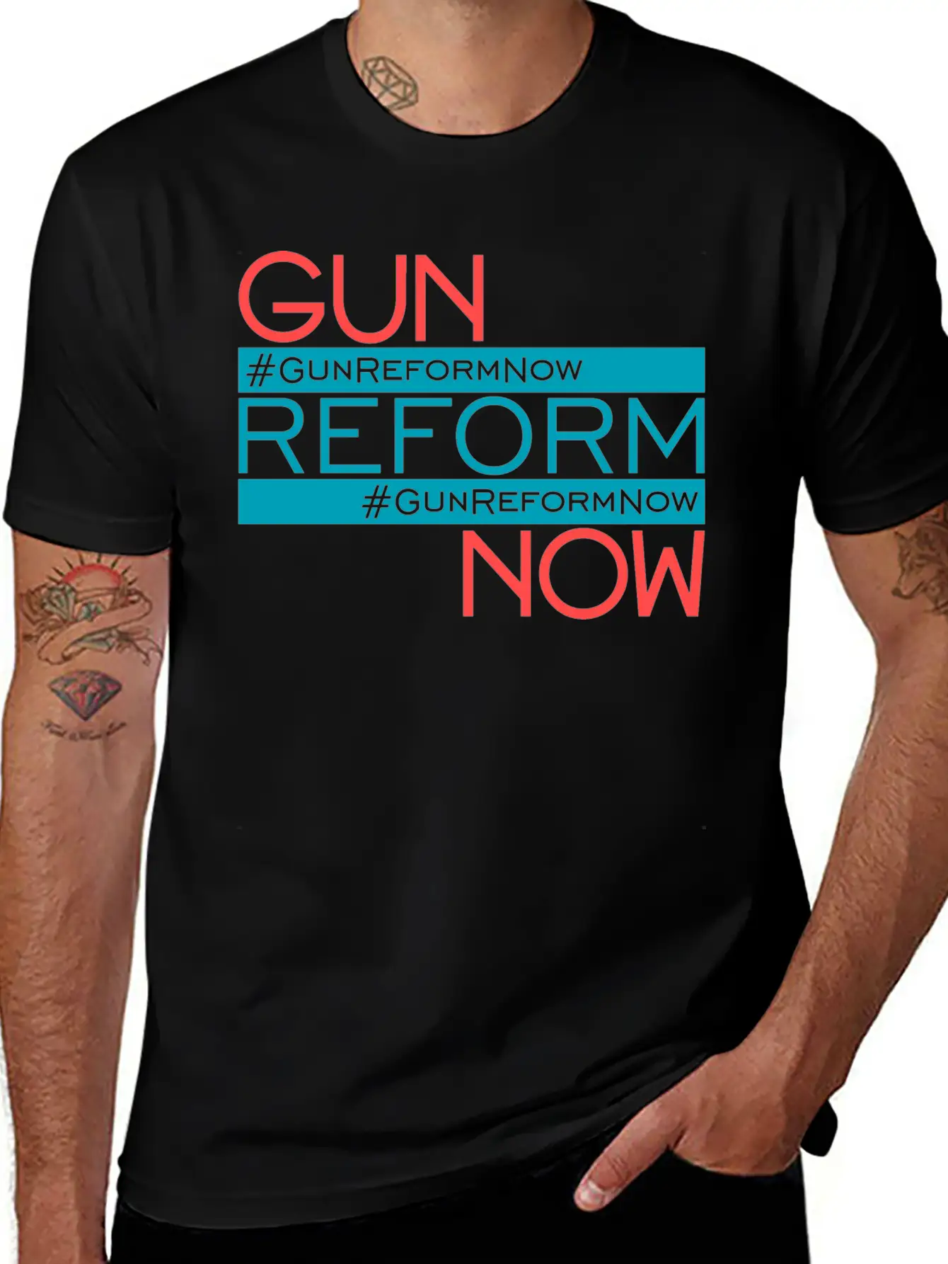 83307 Gun Reform Now 01Gun Reform Now Breathable Soft Cotton T-Shirt – Timeless Casual Look