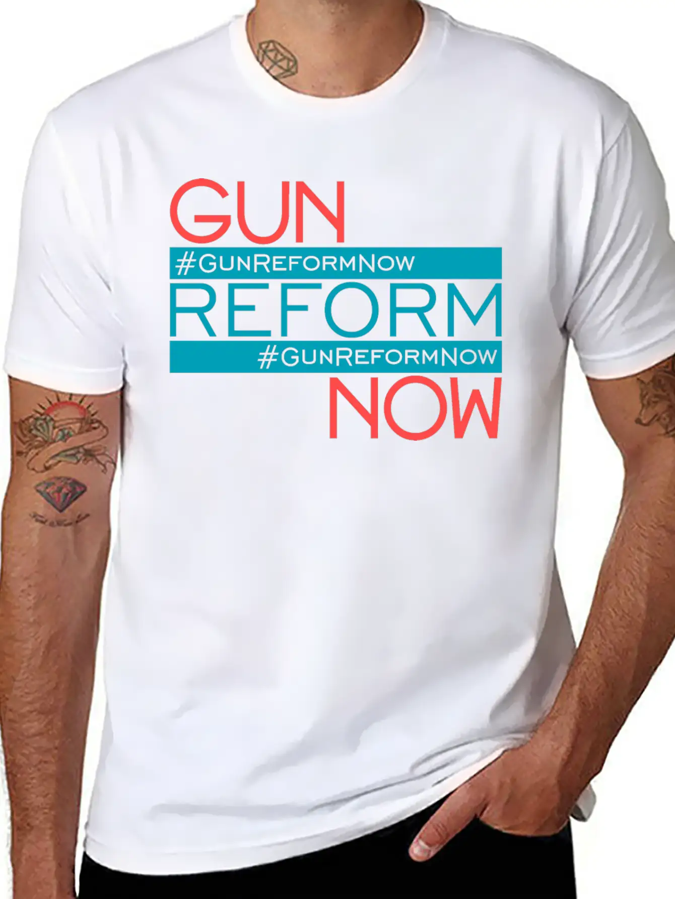 83307 Gun Reform Now 01Gun Reform Now Breathable Soft Cotton T-Shirt – Timeless Casual Look