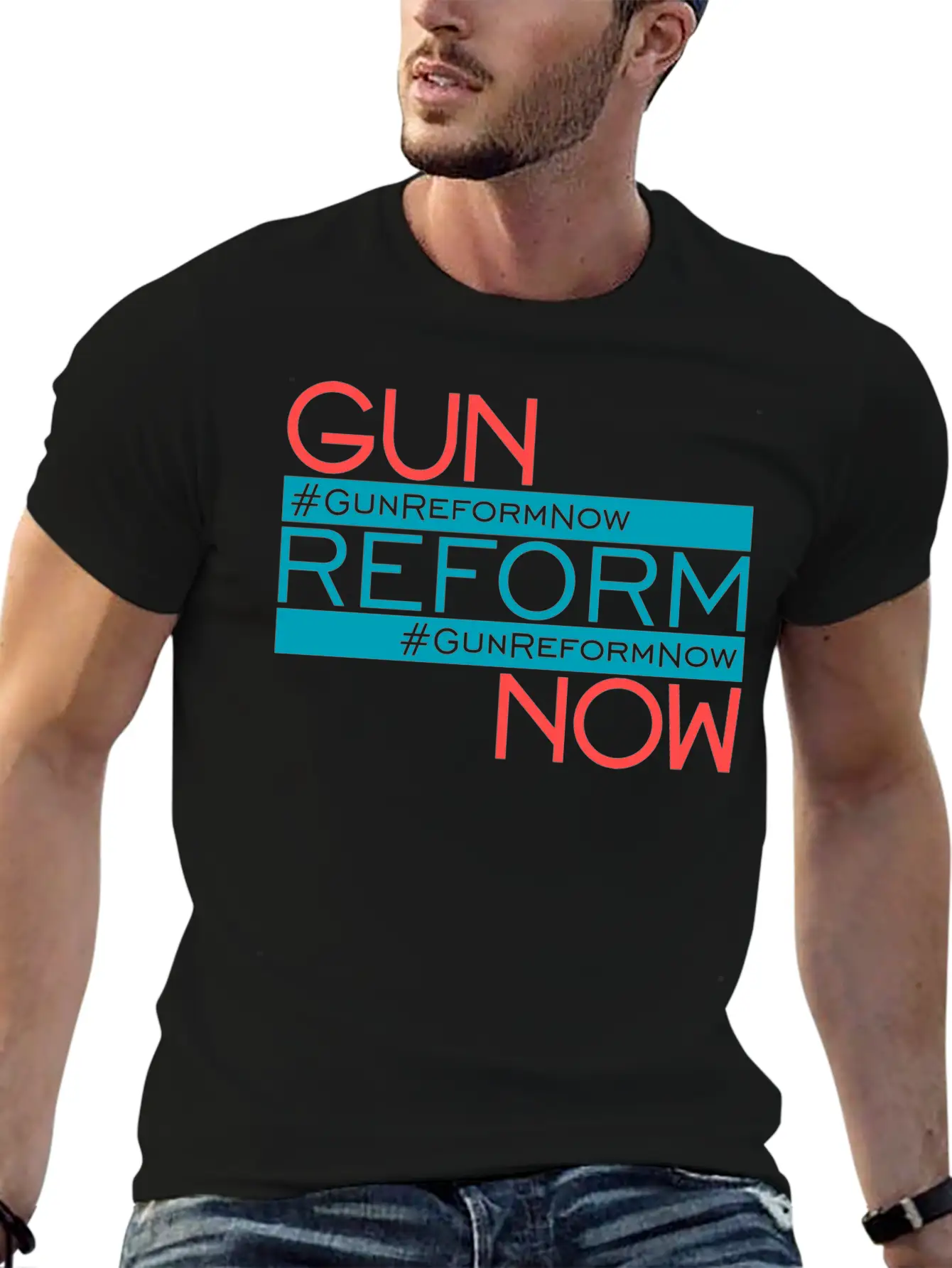 83307 Gun Reform Now 01Gun Reform Now Breathable Soft Cotton T-Shirt – Timeless Casual Look
