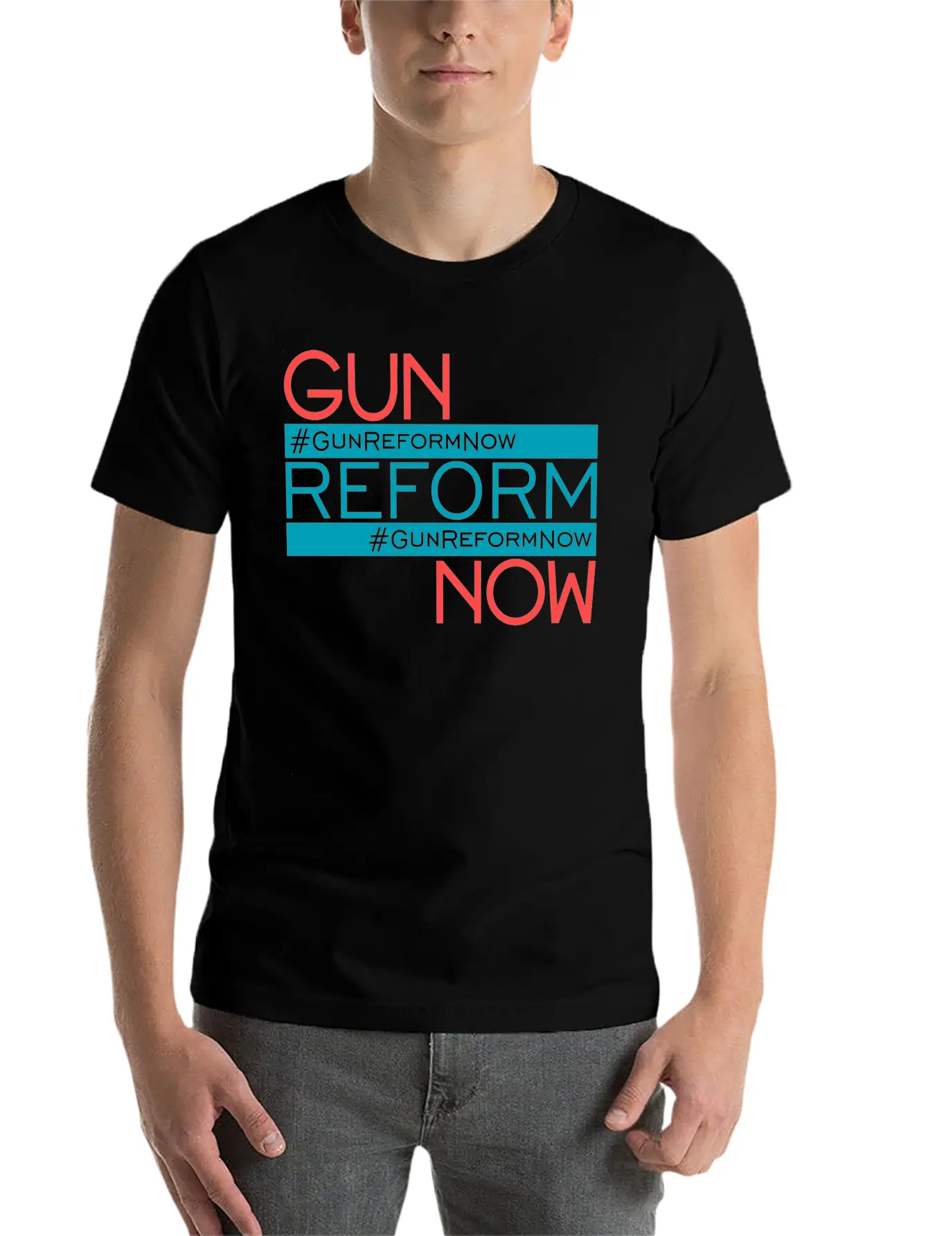 83307 Gun Reform Now 01Gun Reform Now Breathable Soft Cotton T-Shirt – Timeless Casual Look