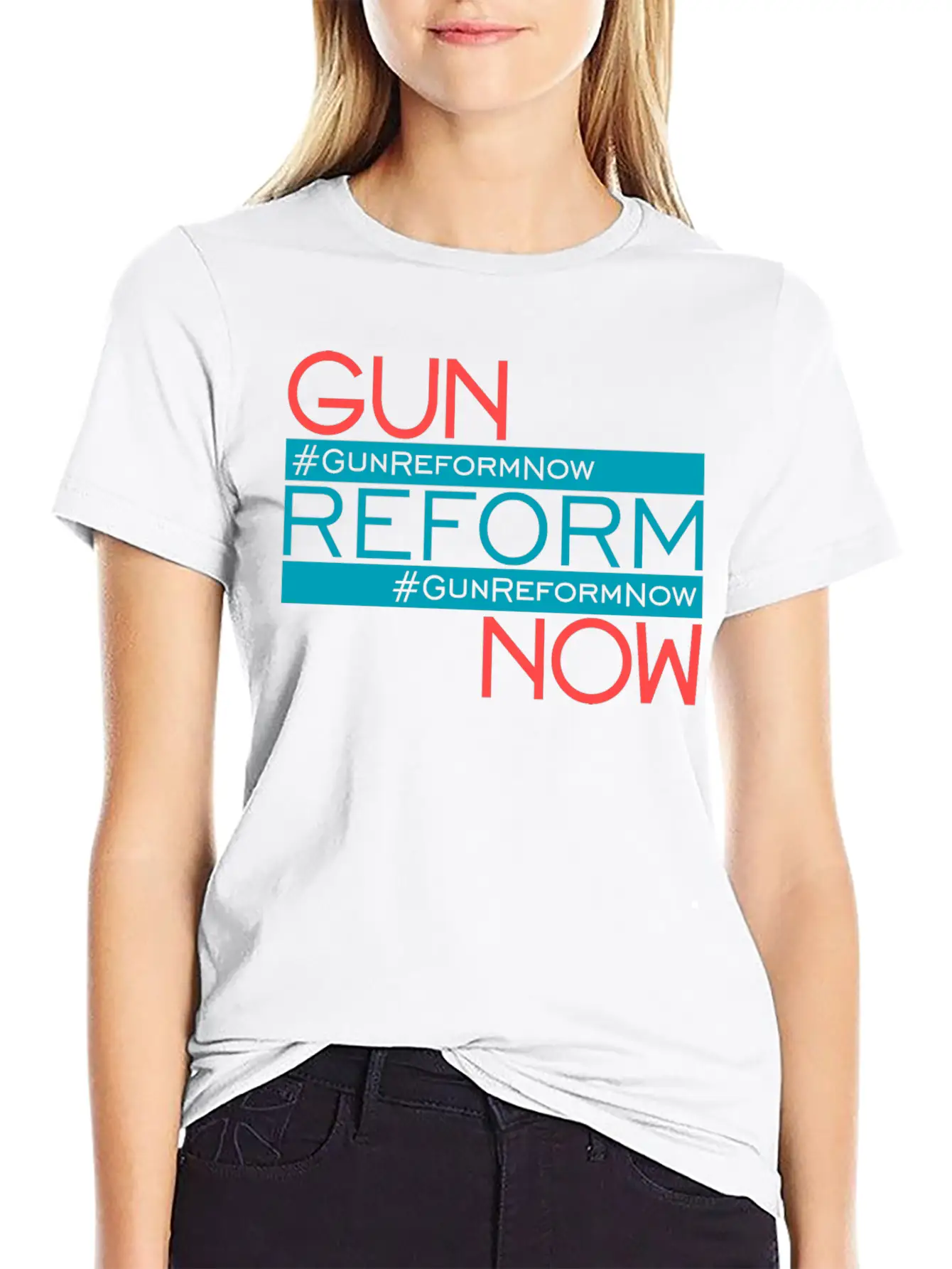 83307 Gun Reform Now 01Gun Reform Now Breathable Soft Cotton T-Shirt – Timeless Casual Look