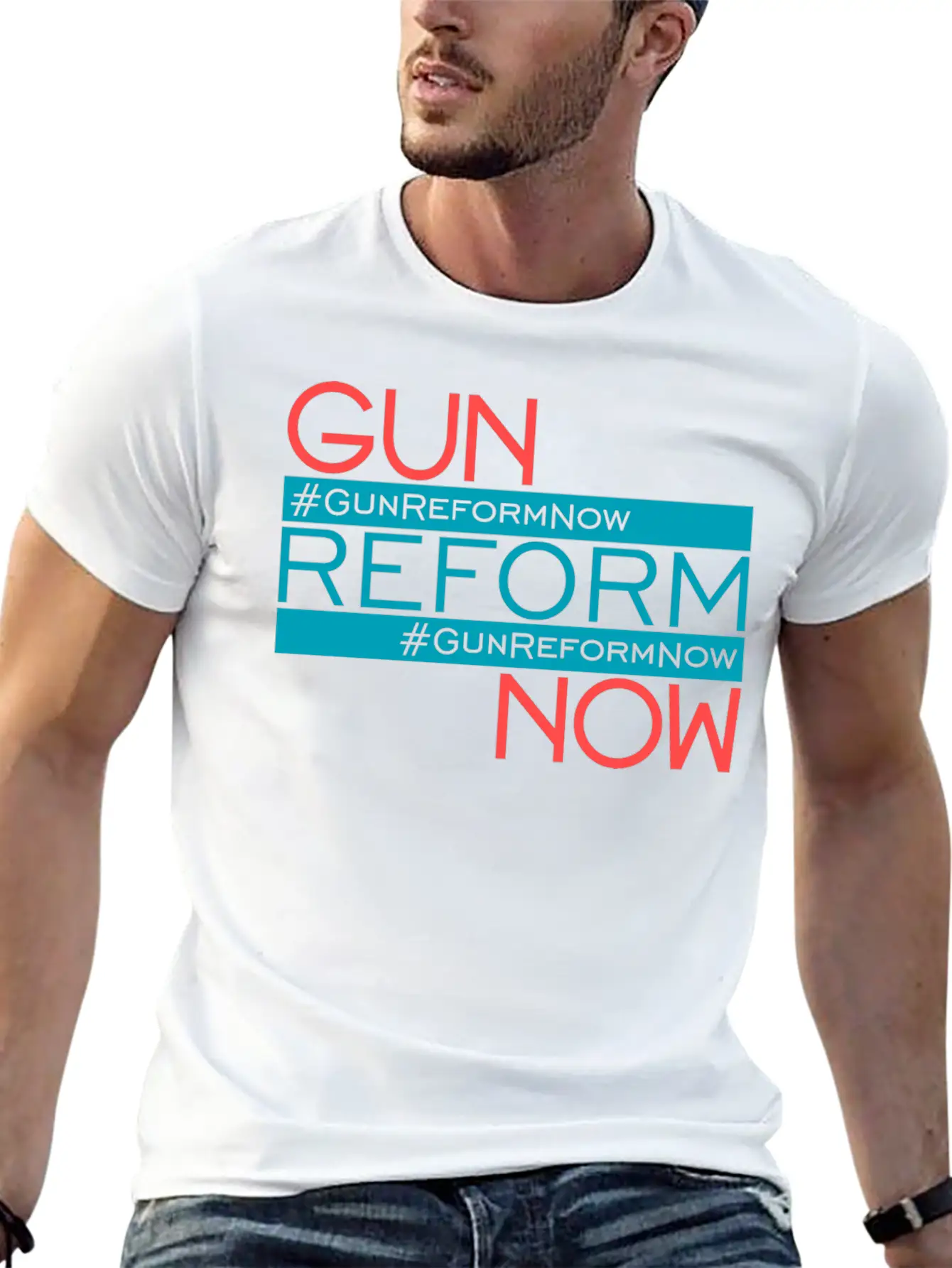 83307 Gun Reform Now 01Gun Reform Now Breathable Soft Cotton T-Shirt – Timeless Casual Look