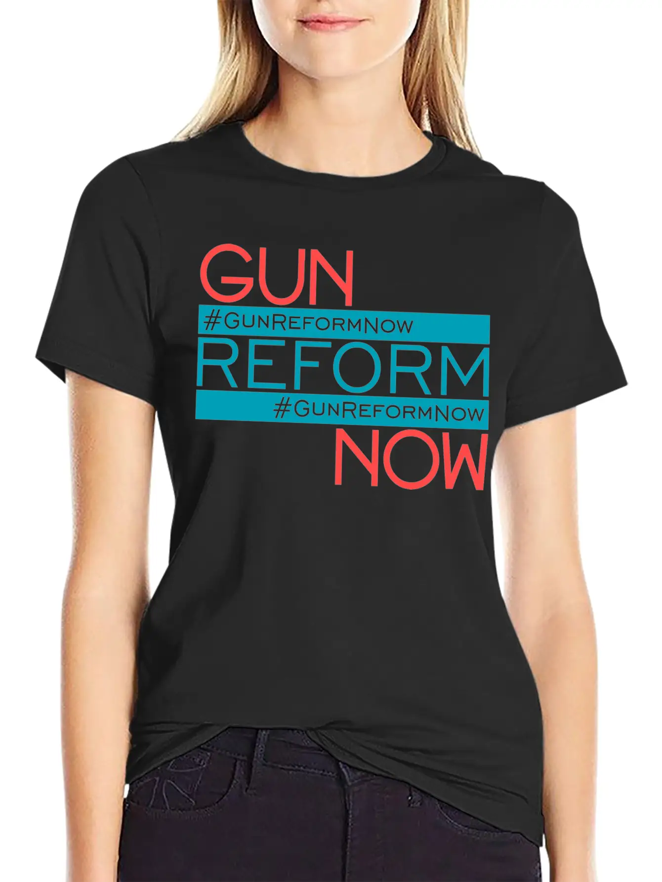 83307 Gun Reform Now 01Gun Reform Now Breathable Soft Cotton T-Shirt – Timeless Casual Look