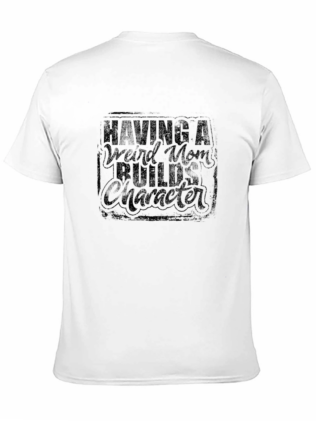 Weird Mom Builds Character Black Graphic Tee
