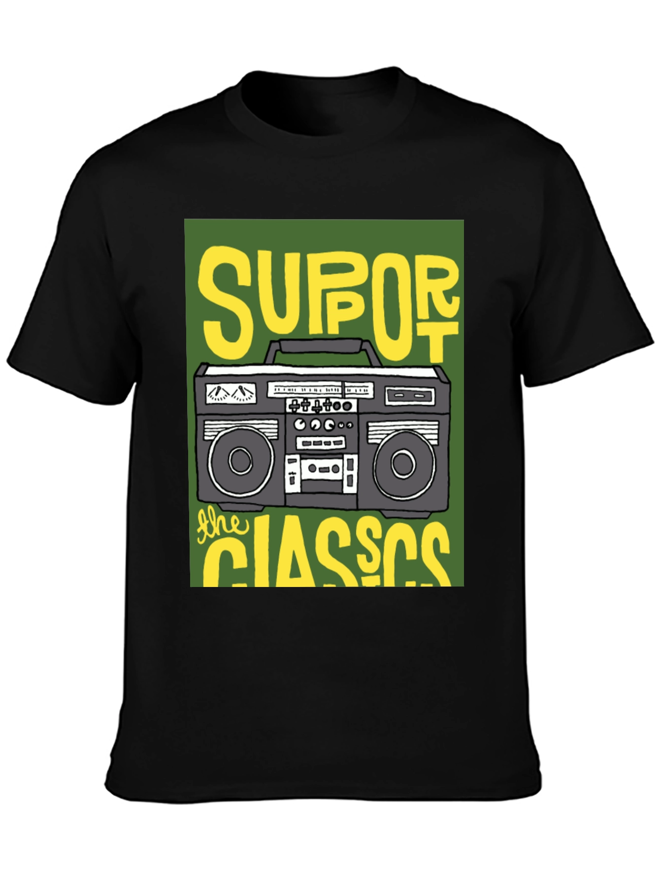 Support The Classics Boombox T-Shirt