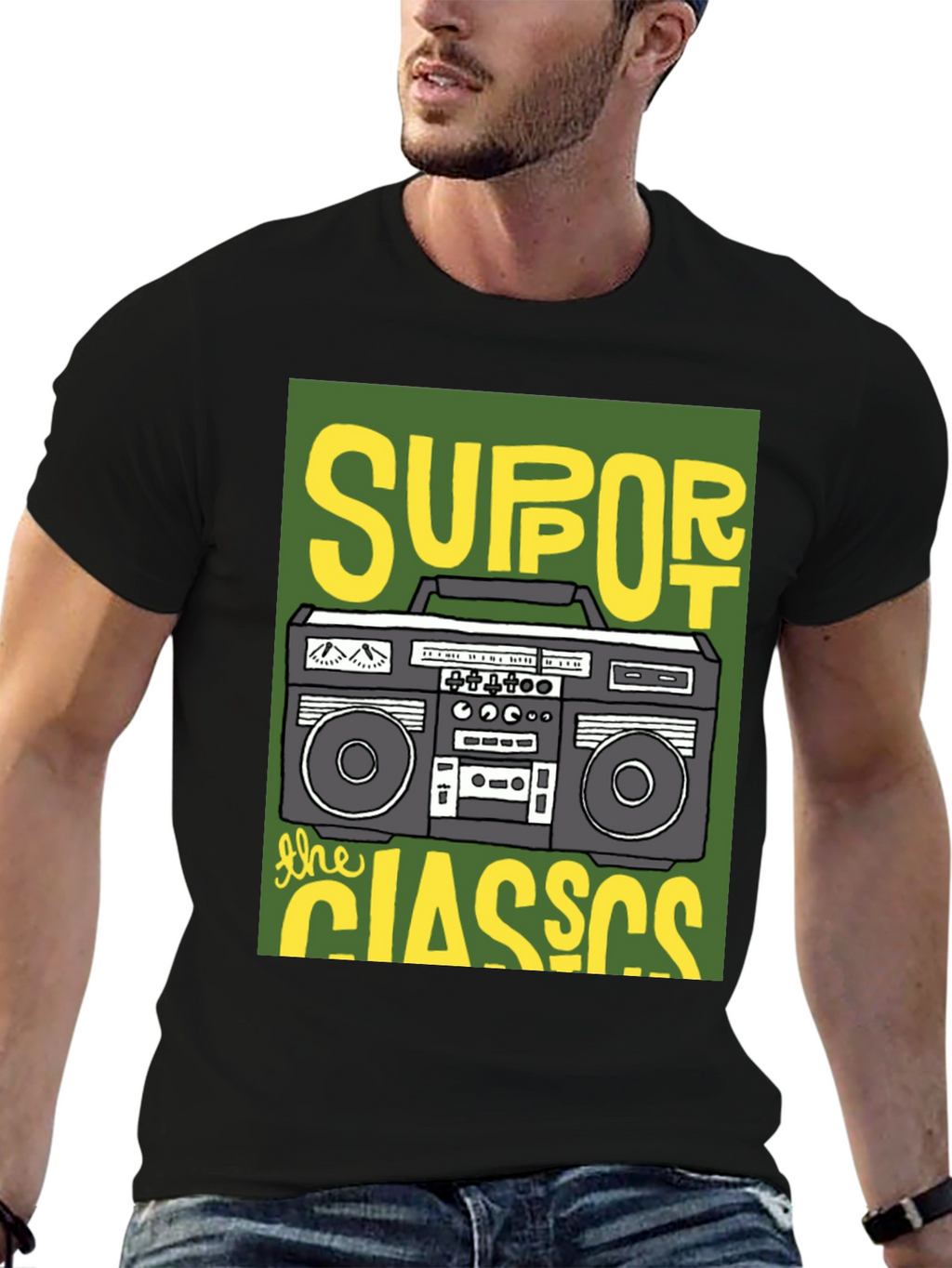 Support The Classics Boombox T-Shirt