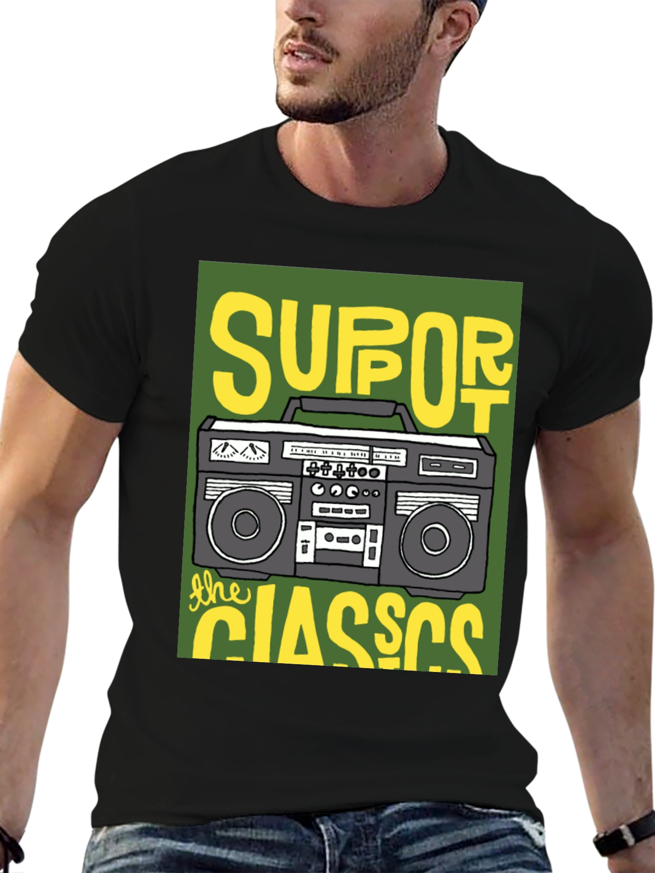 Support The Classics Boombox T-Shirt