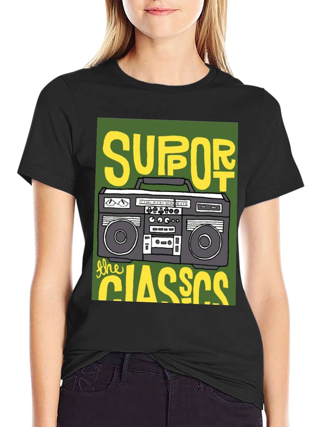 Support The Classics Boombox T-Shirt