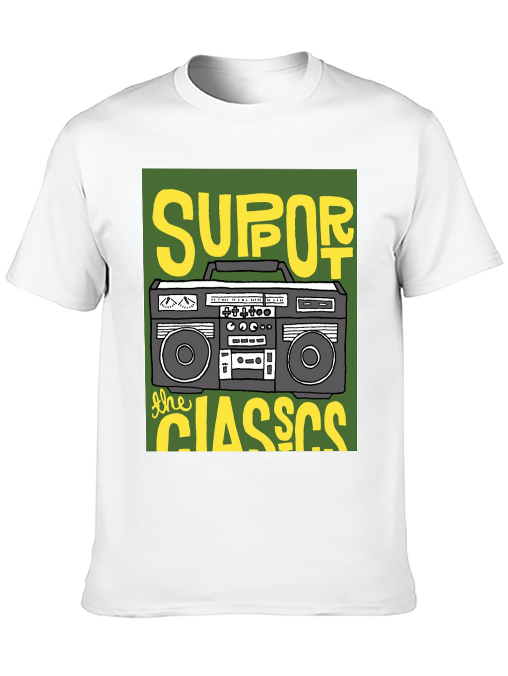 Support The Classics Boombox T-Shirt