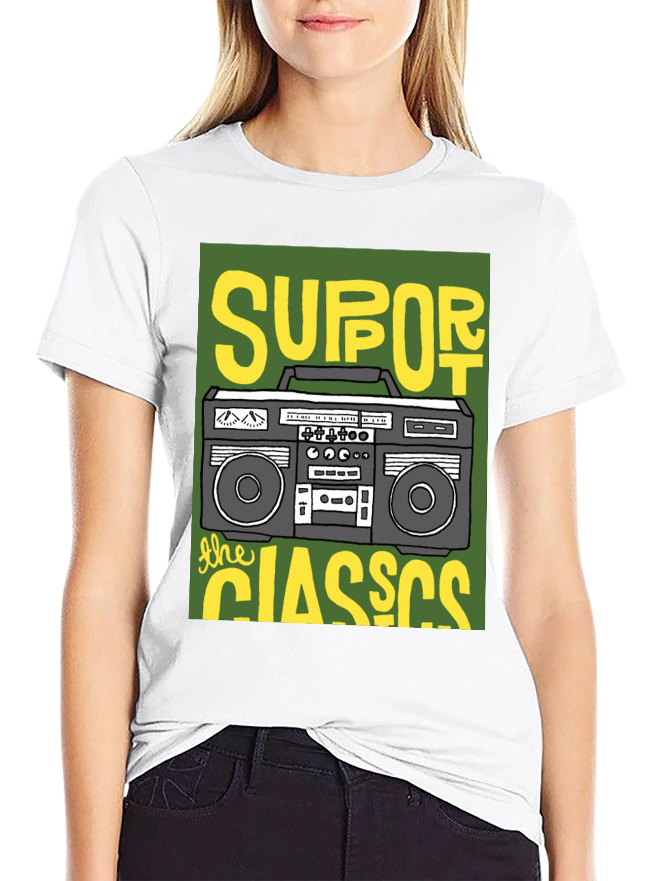 Support The Classics Boombox T-Shirt
