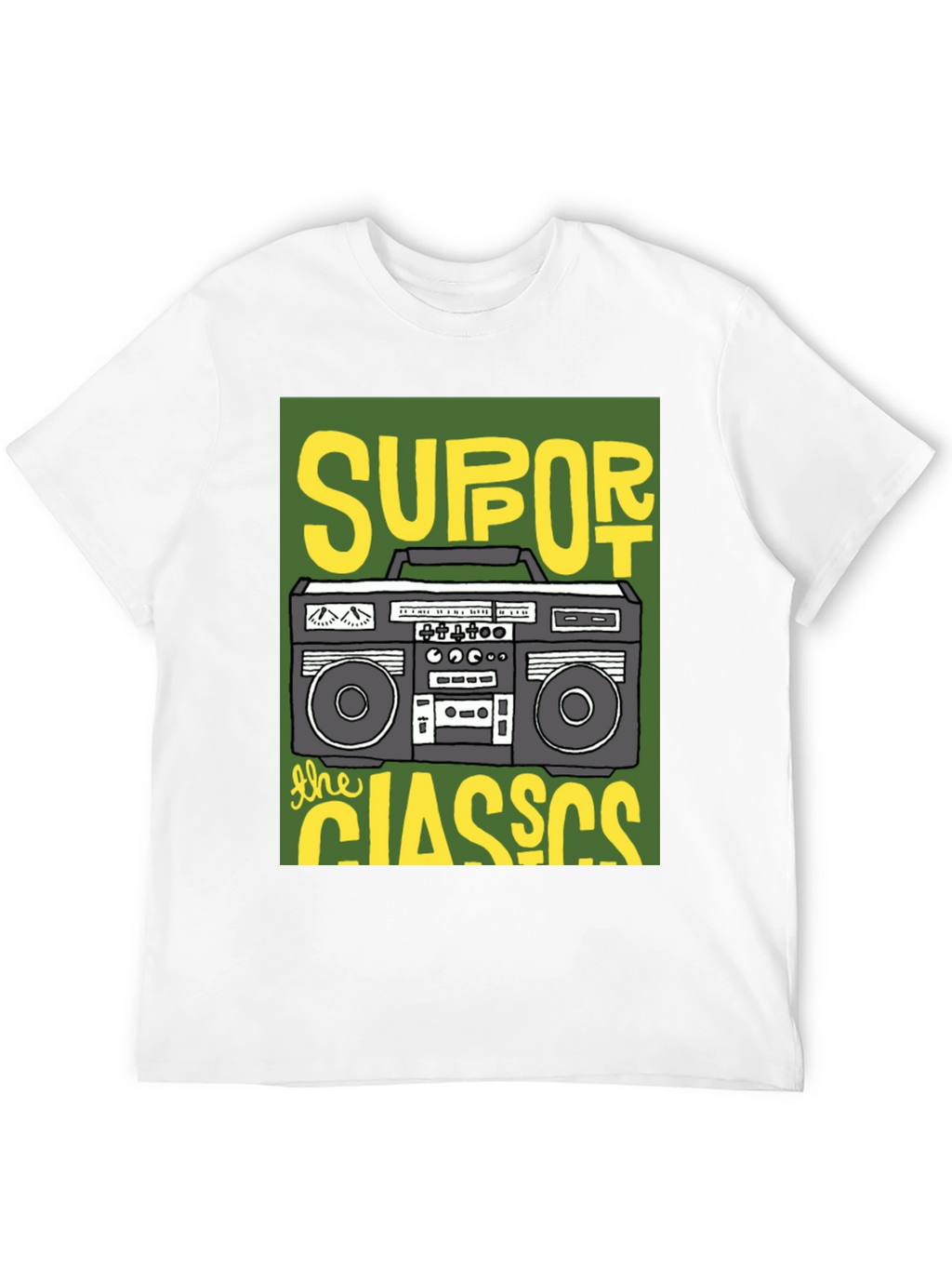 Support The Classics Boombox T-Shirt