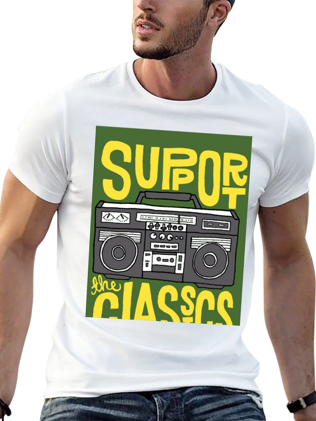Support The Classics Boombox T-Shirt