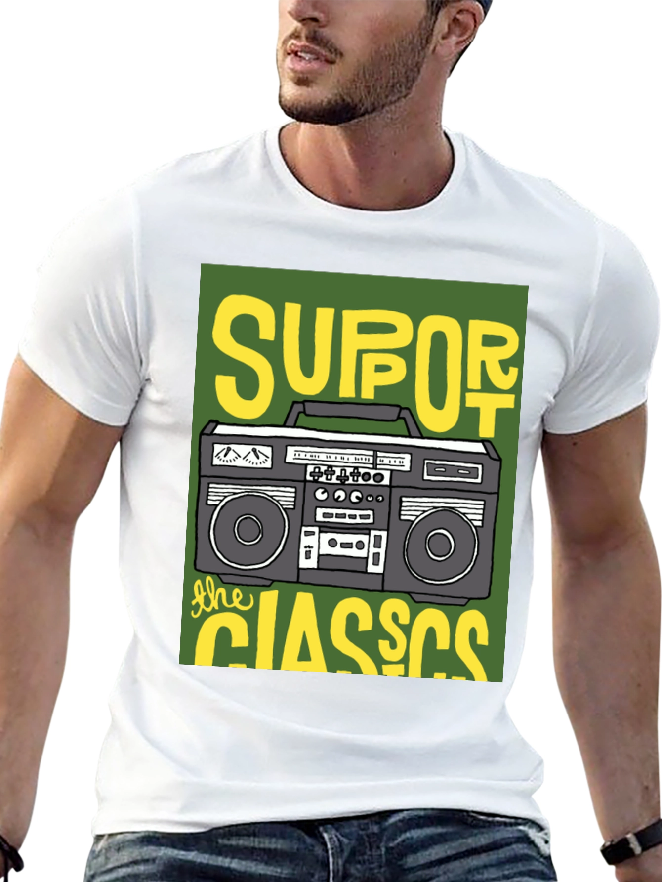 Support The Classics Boombox T-Shirt