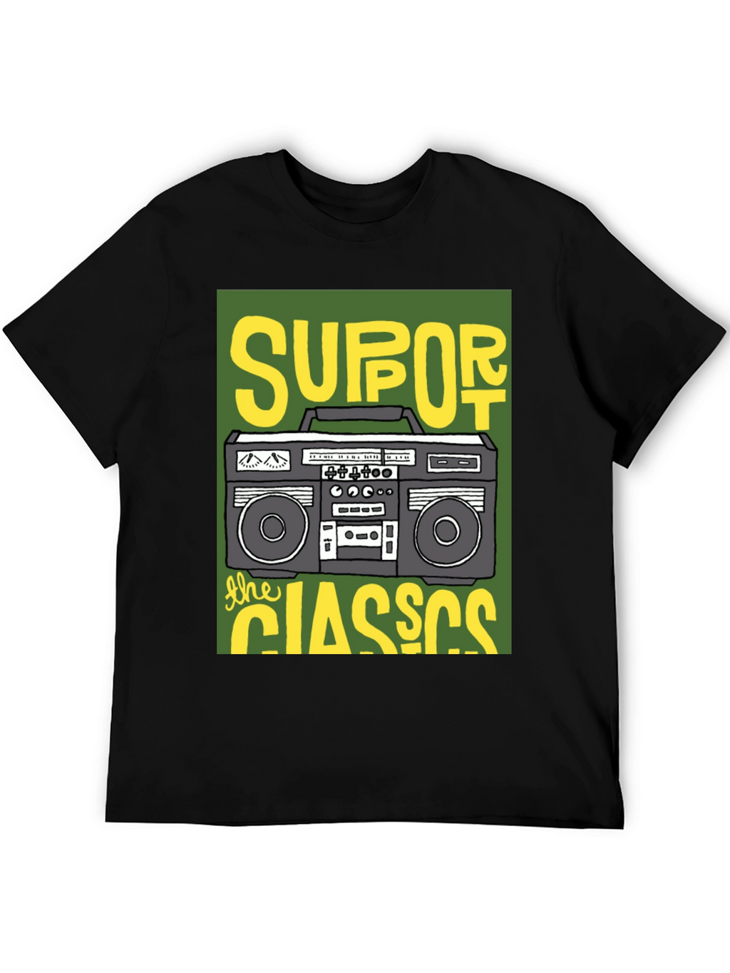 Support The Classics Boombox T-Shirt