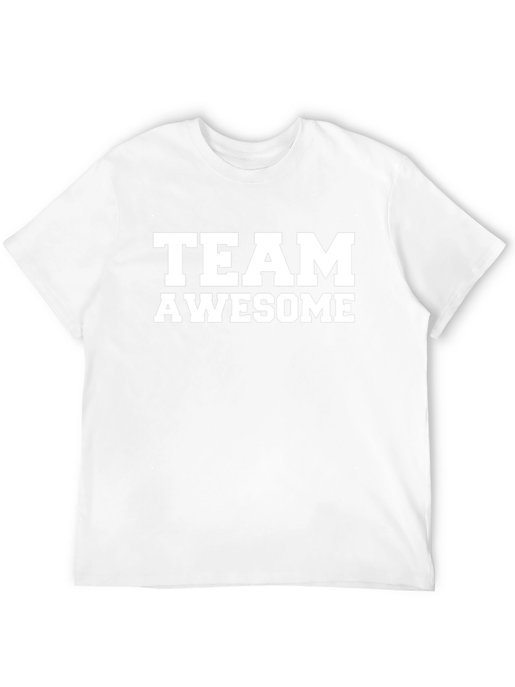 Team Awesome Graphic Tee - Black Crew Neck T-Shirt