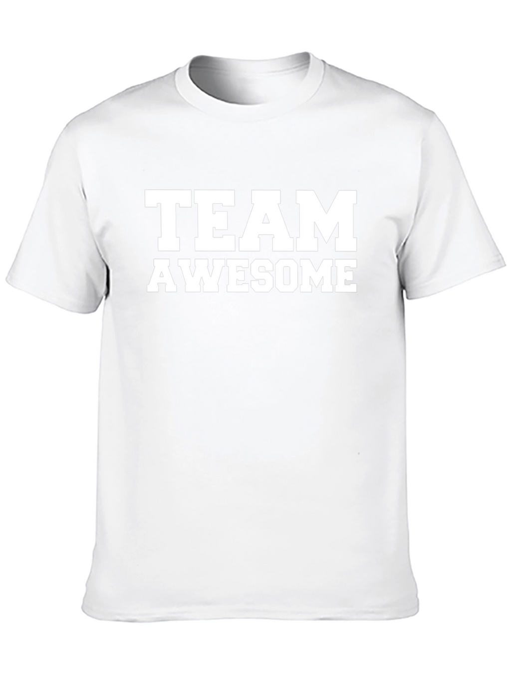Team Awesome Graphic Tee - Black Crew Neck T-Shirt