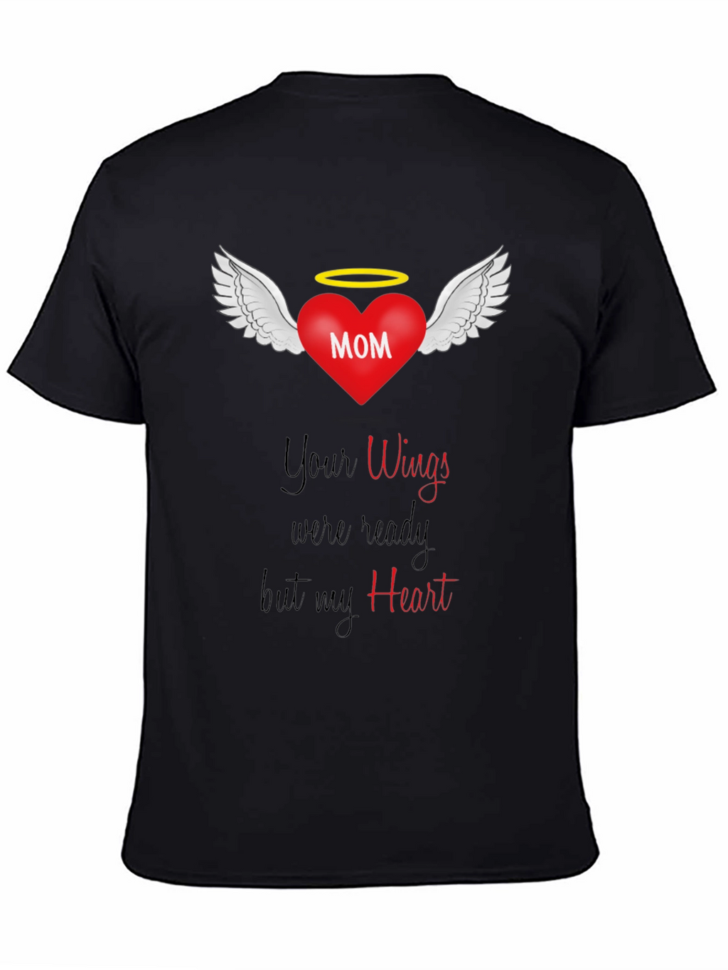 Memorial Mom Wings Heart T-Shirt