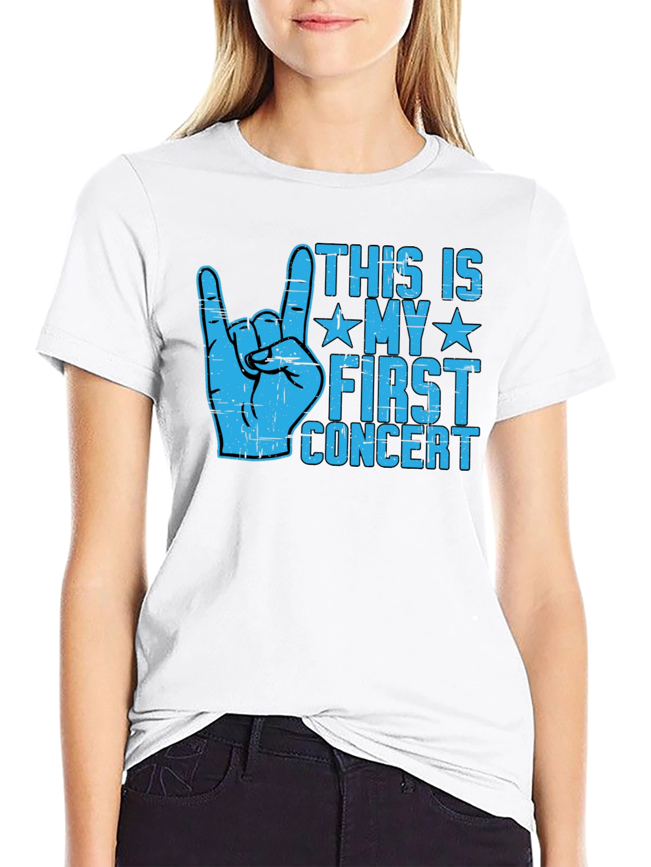 First Concert T-Shirt - Rock On Design