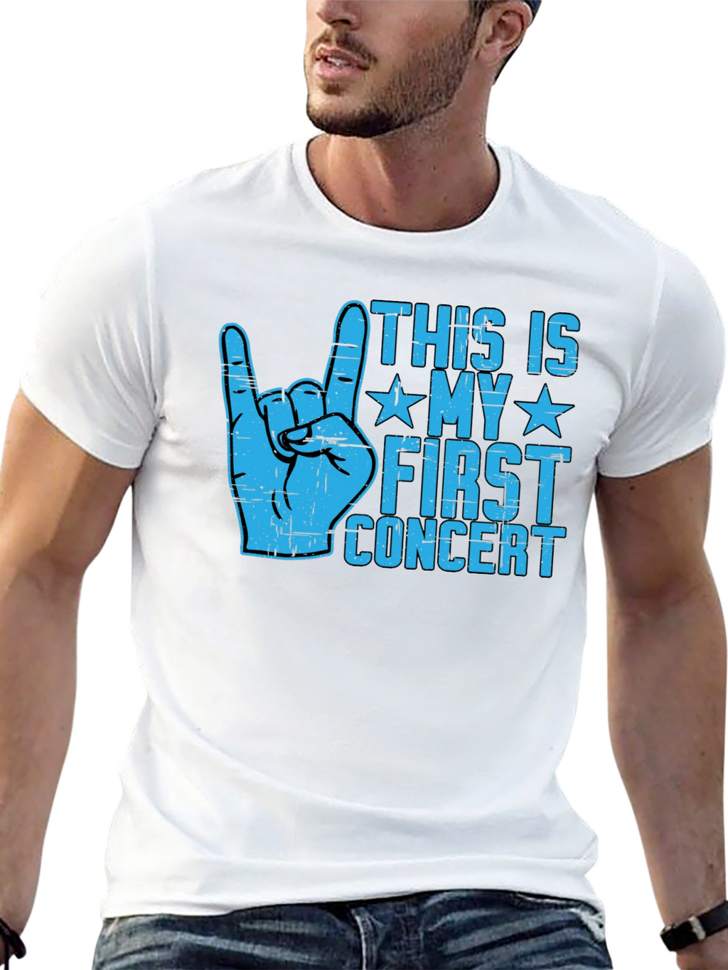 First Concert T-Shirt - Rock On Design