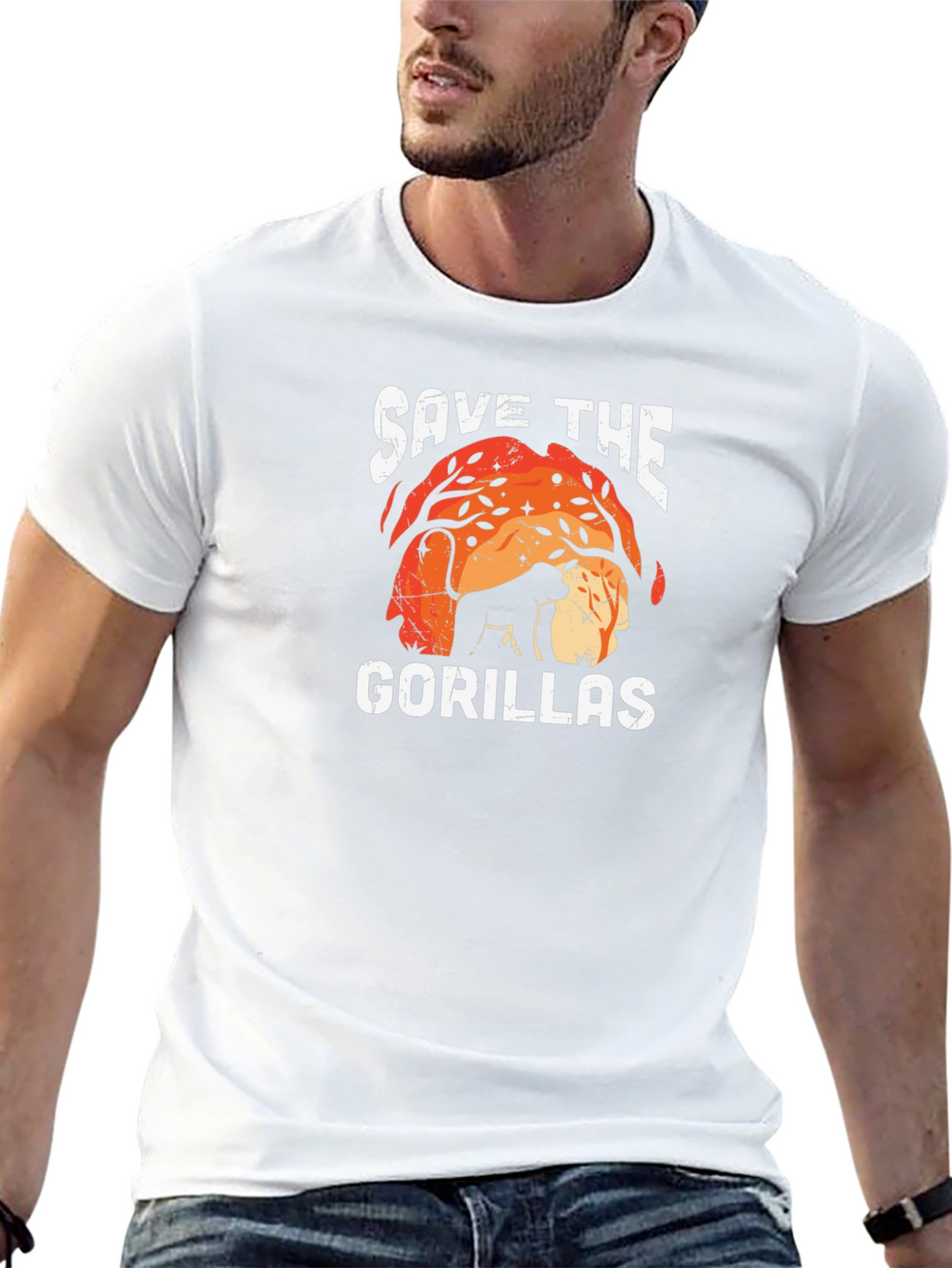 Save the Gorillas T-Shirt - Wildlife Conservation Tee