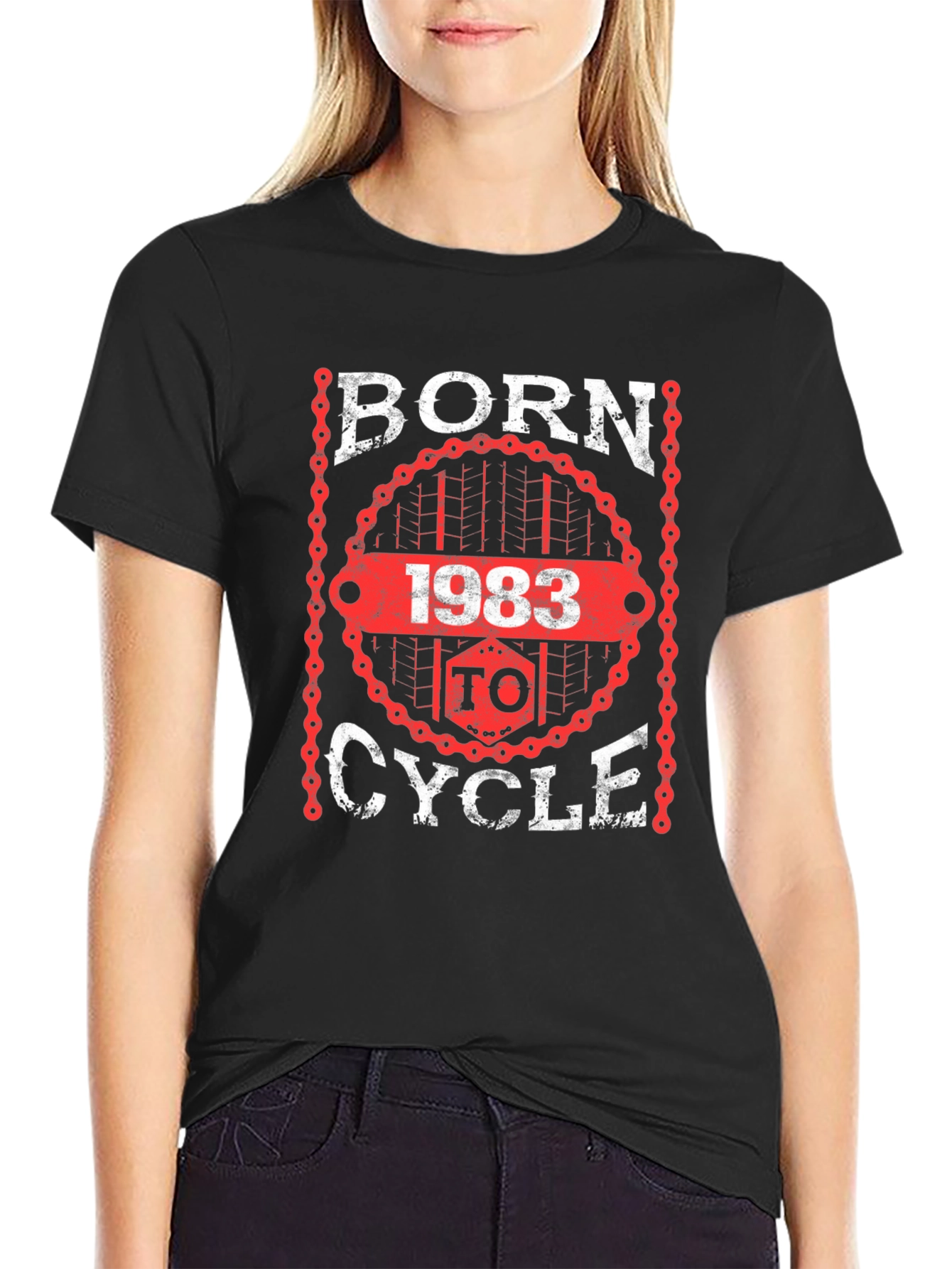 Born 1983 To Cycle T-Shirt
