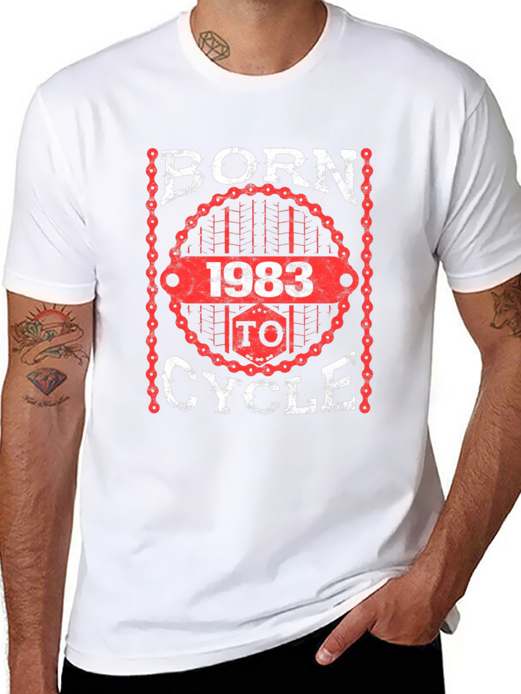 Born 1983 To Cycle T-Shirt
