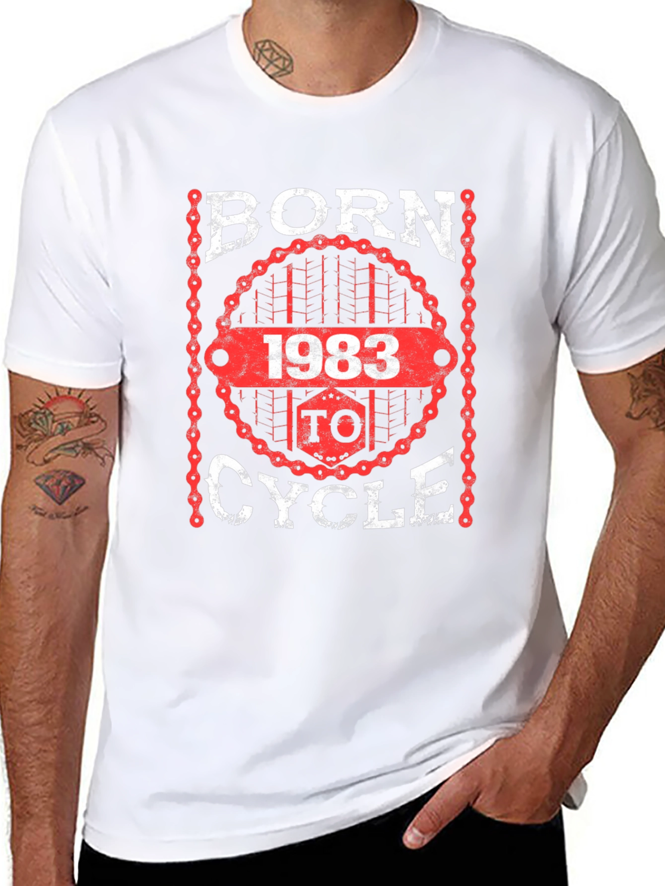 Born 1983 To Cycle T-Shirt