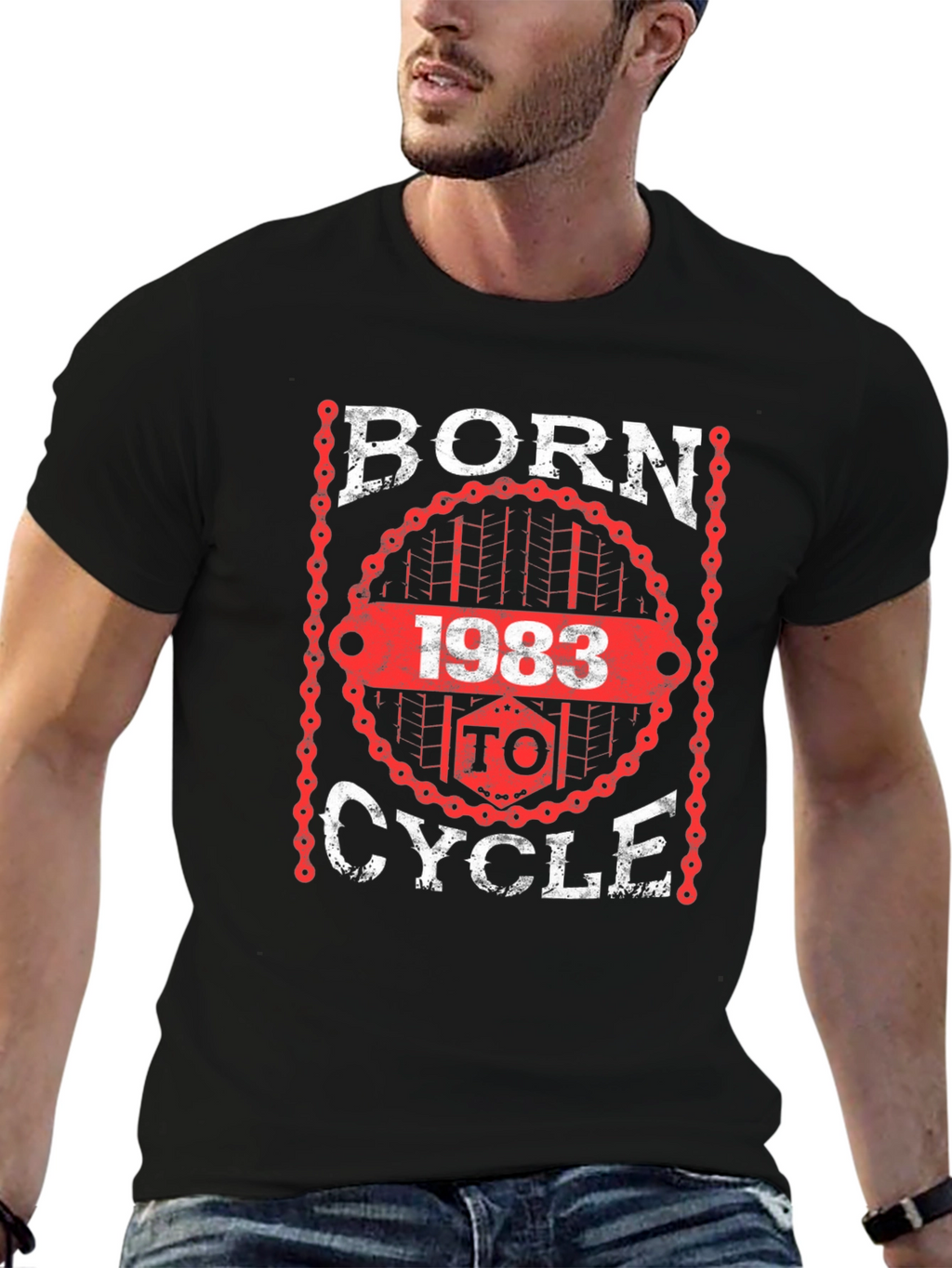 Born 1983 To Cycle T-Shirt