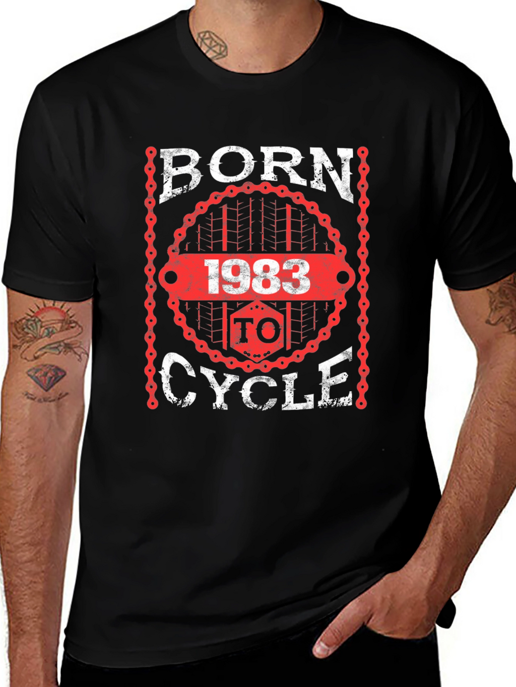 Born 1983 To Cycle T-Shirt