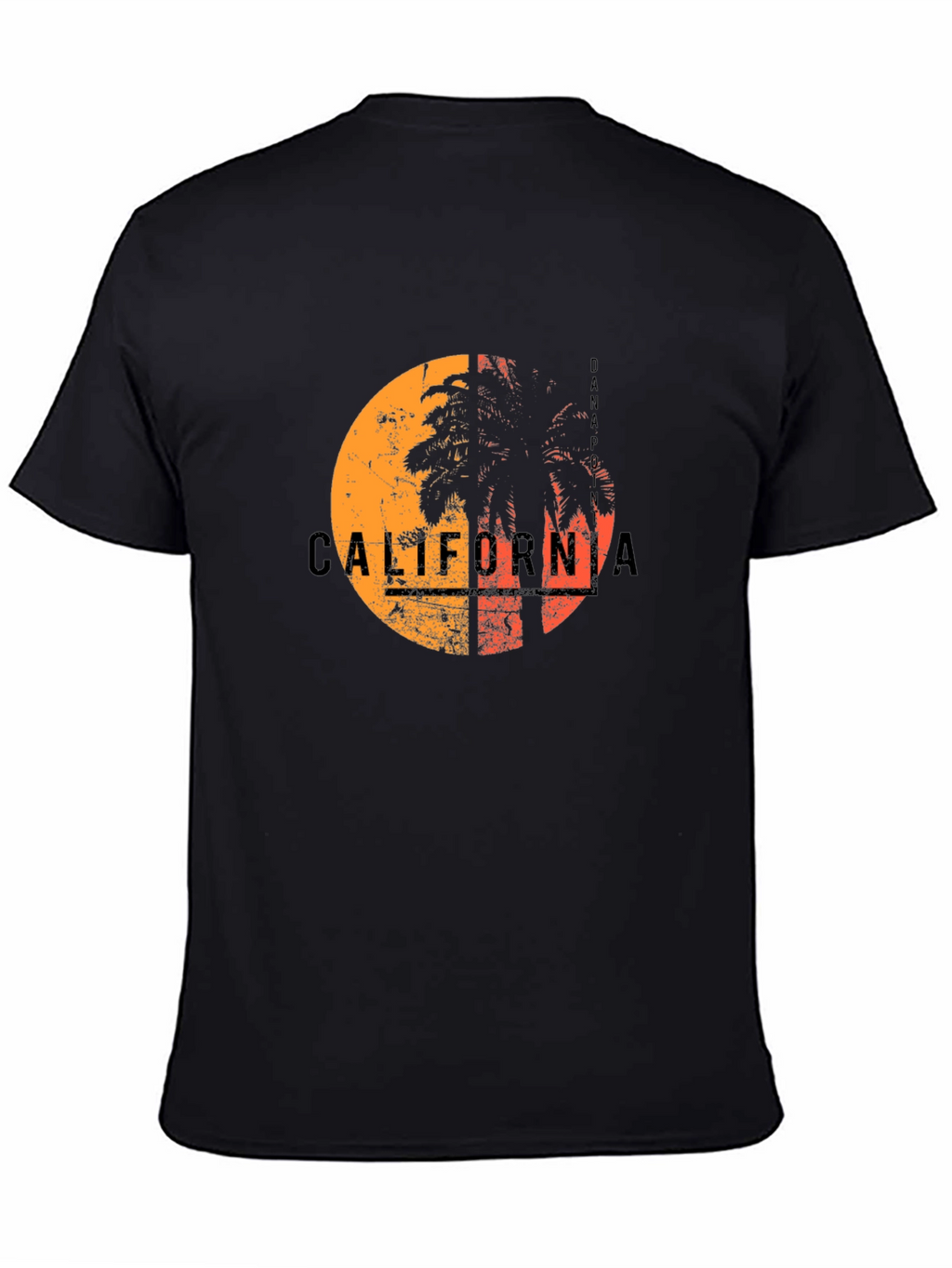 California Palm Graphic Tee - Black