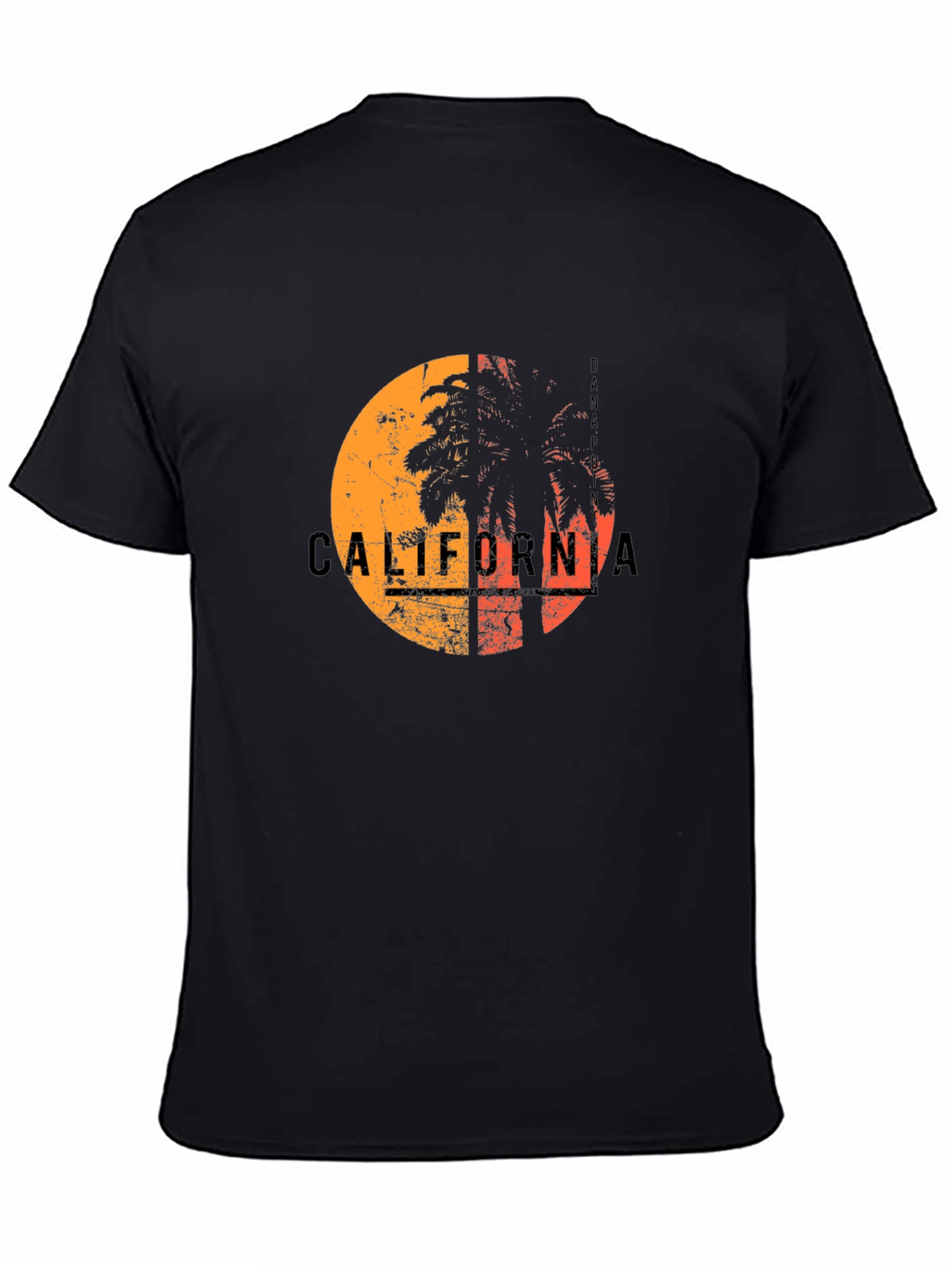California Palm Graphic Tee - Black