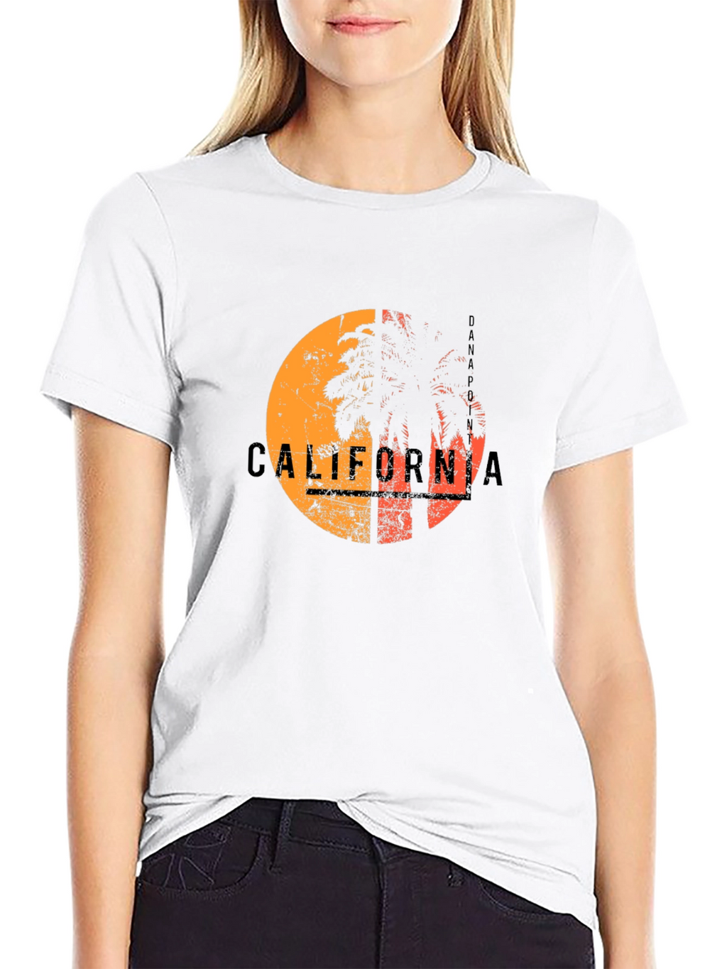 California Palm Graphic Tee - Black