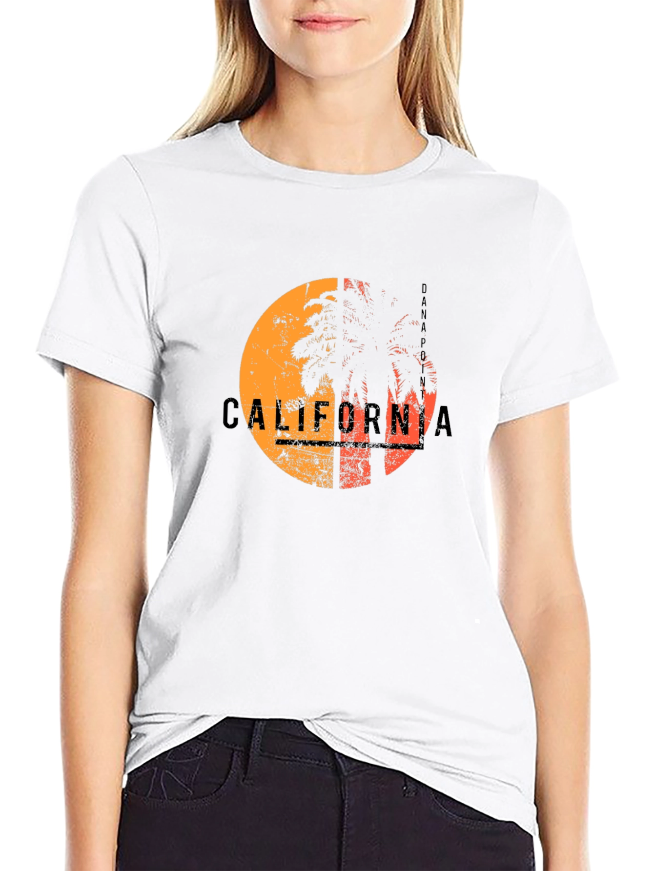 California Palm Graphic Tee - Black