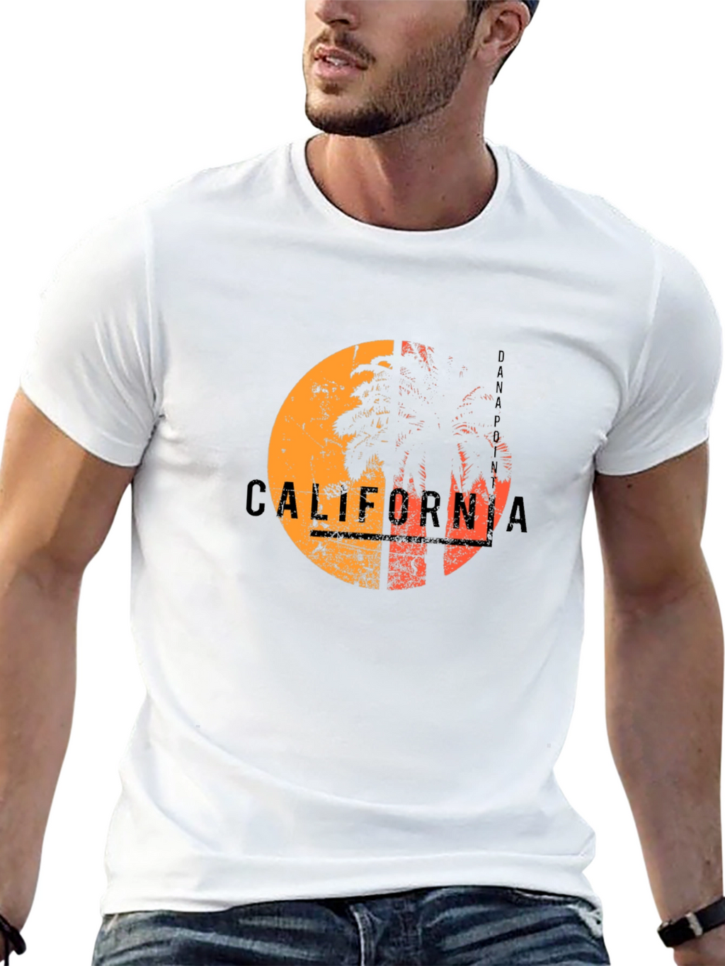 California Palm Graphic Tee - Black