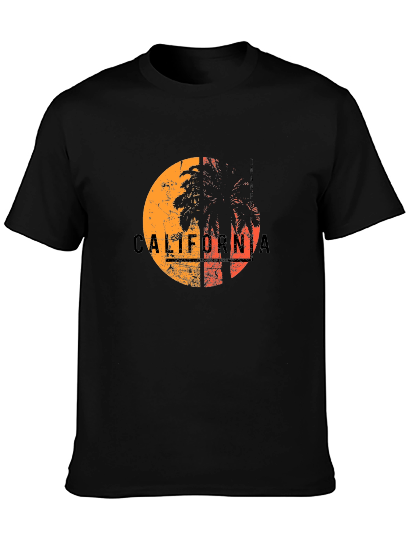 California Palm Graphic Tee - Black