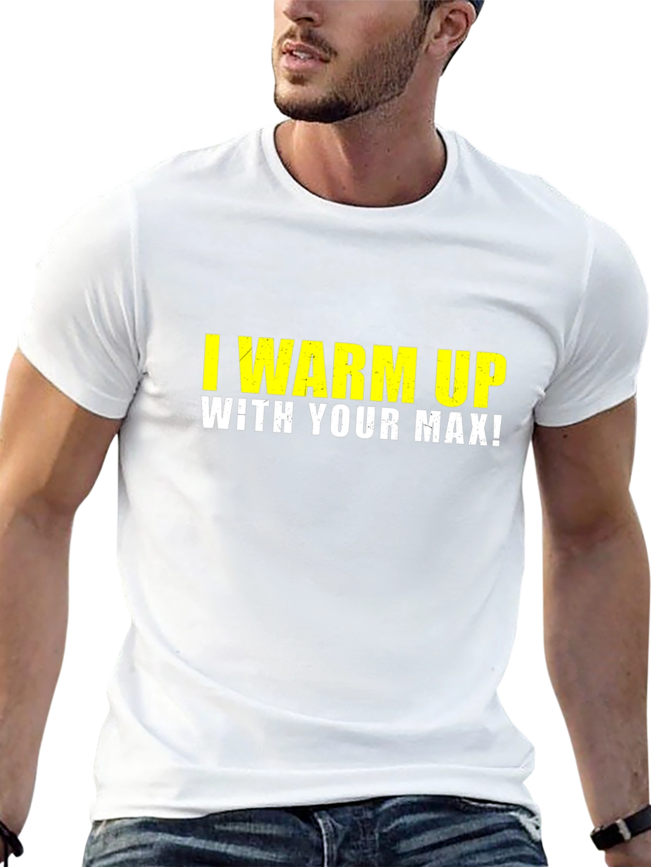 I Warm Up With Your Max Black T-Shirt