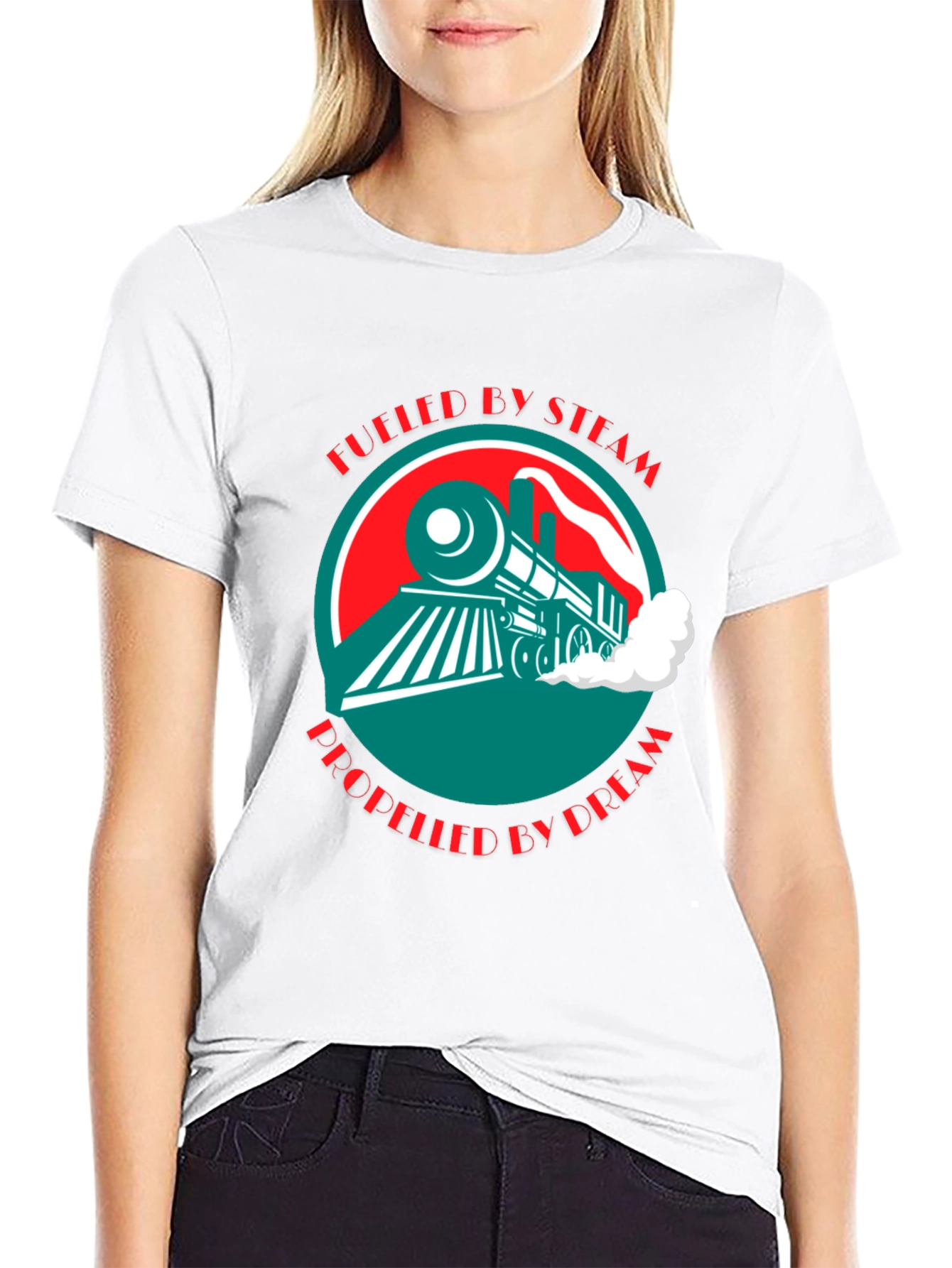 Fueled by Steam Train Graphic Tee