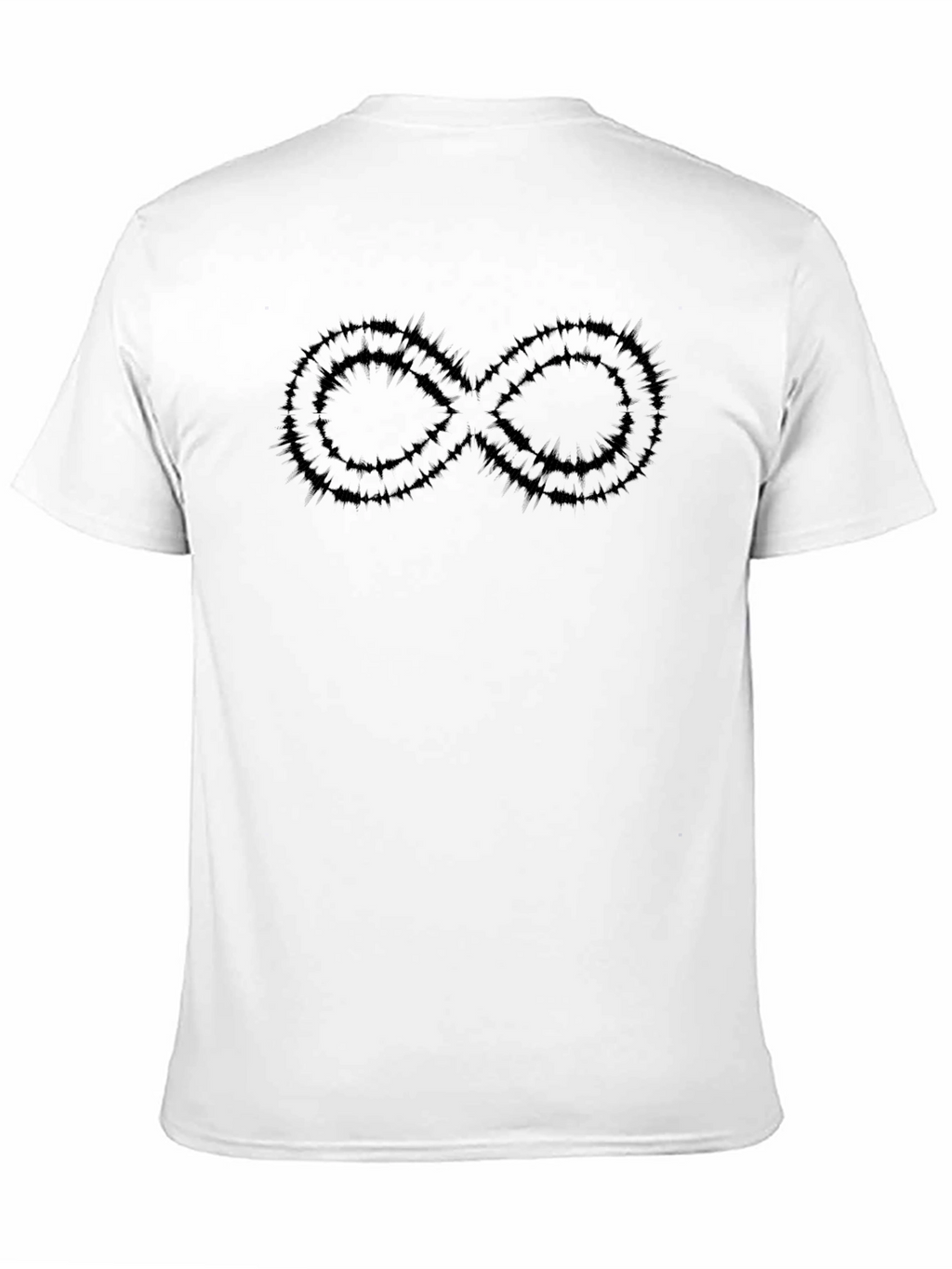 Edgy Infinity Symbol Black T-Shirt