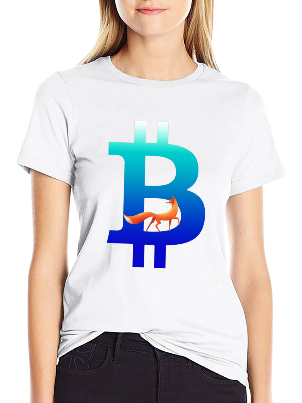Bitcoin Fox Graphic Tee - Crypto Style