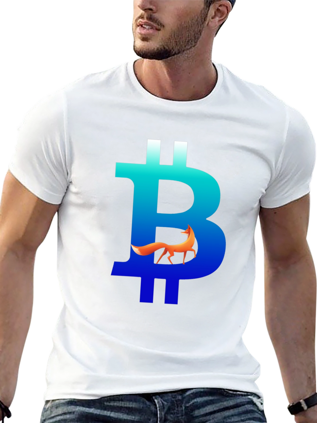 Bitcoin Fox Graphic Tee - Crypto Style